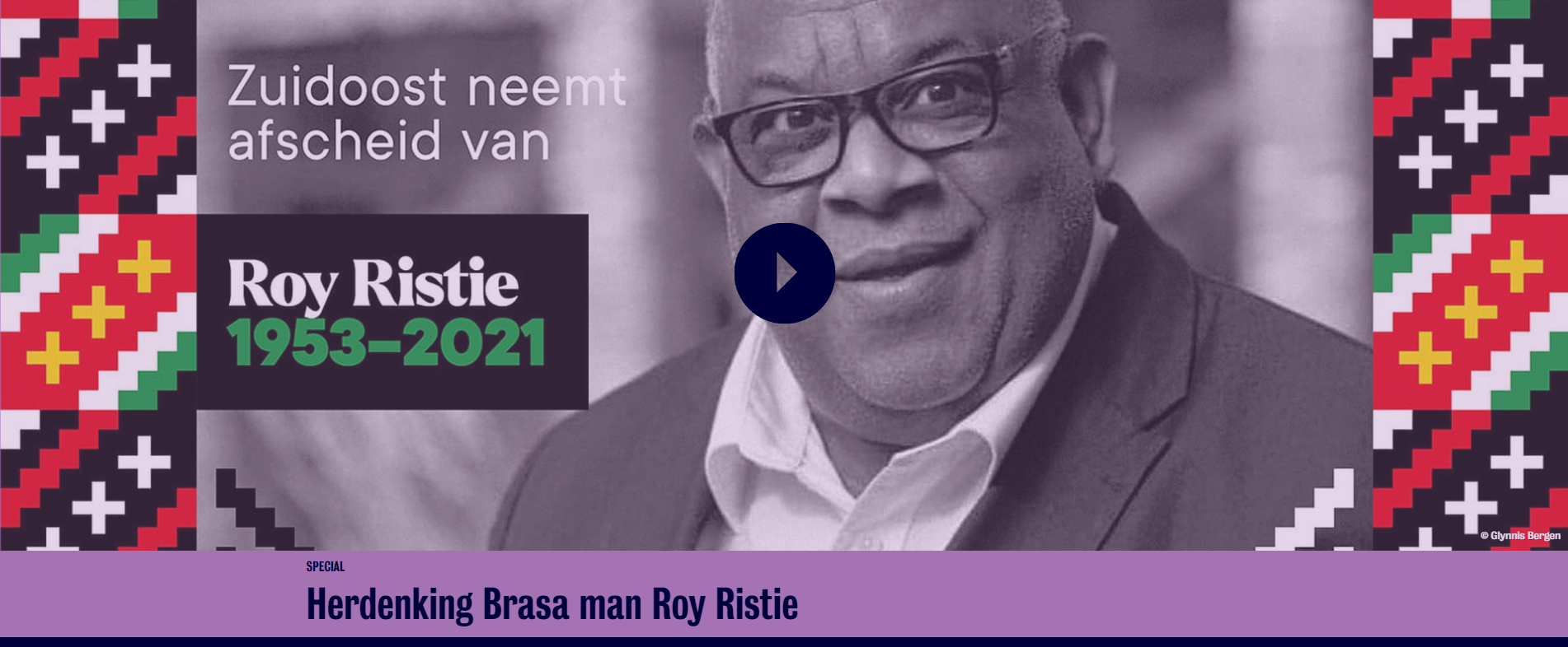 Herdenking Brasa man Roy Ristie