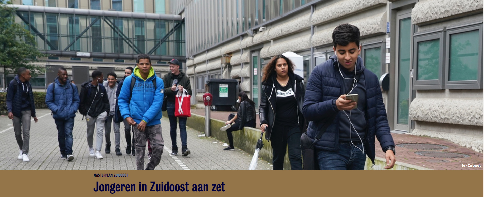 MASTERPLAN ZUIDOOST Jongeren in Zuidoost aan zet