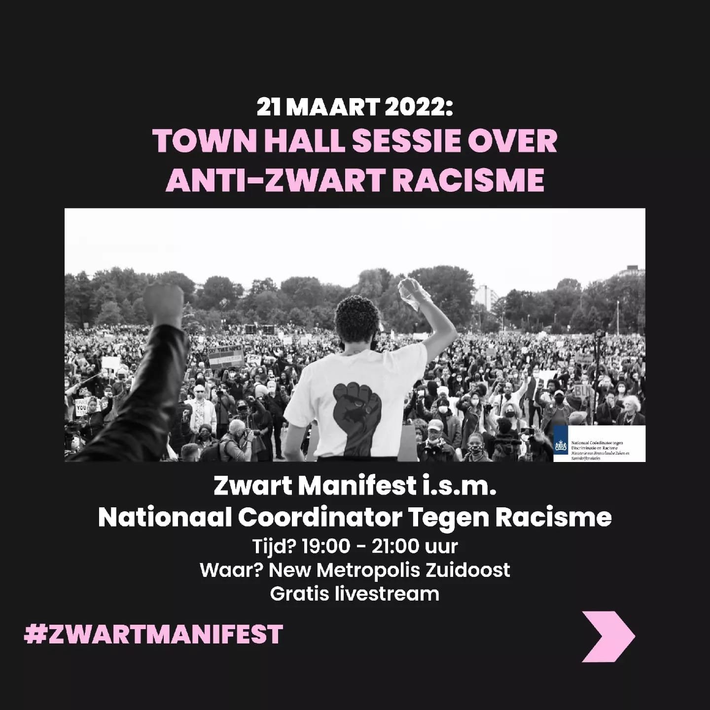 Town hall sessie over Anti-Zwart Racisme