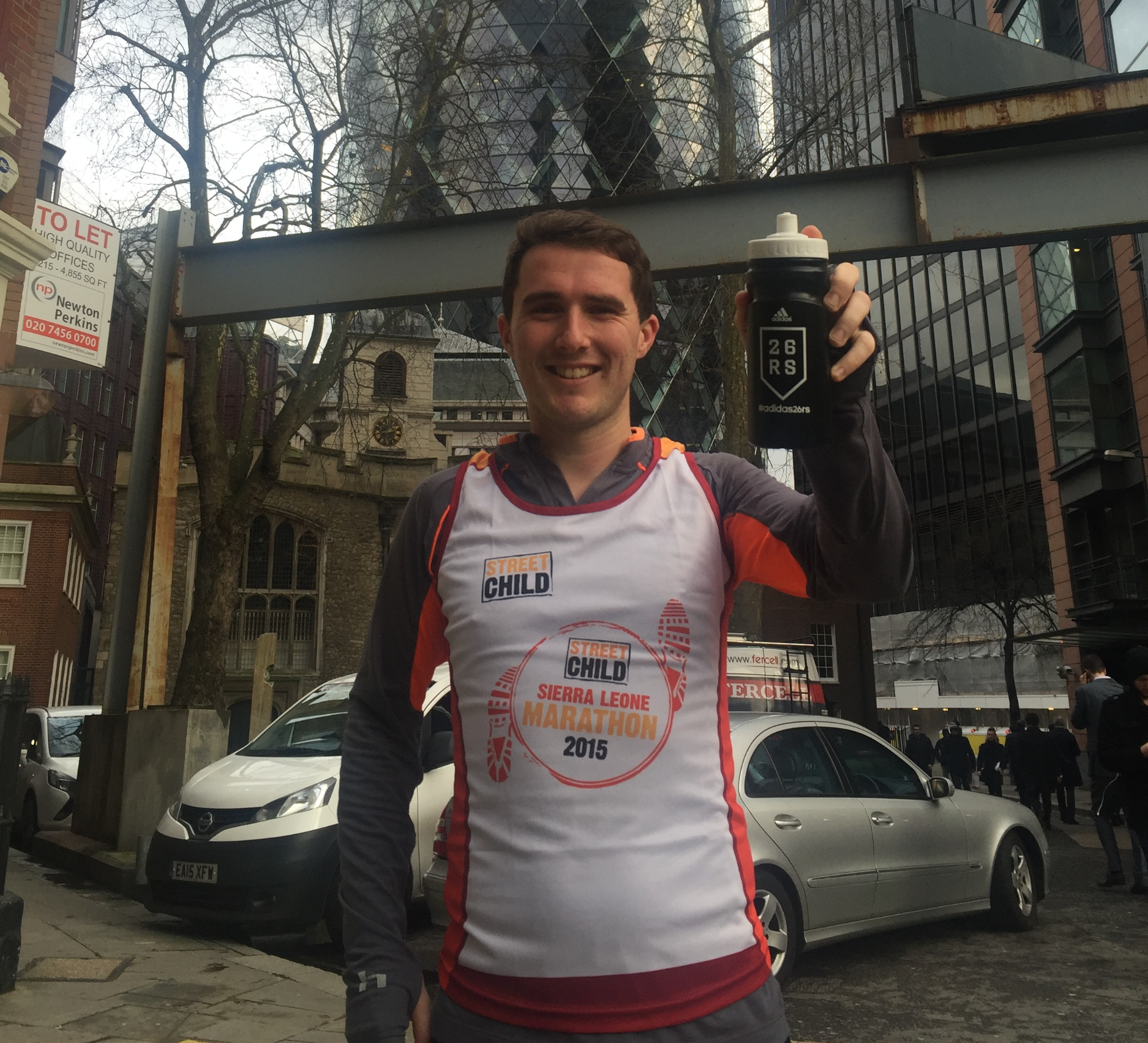 SLM16 Race Director, Mark Maughan returning from a run with Adidas 26ers