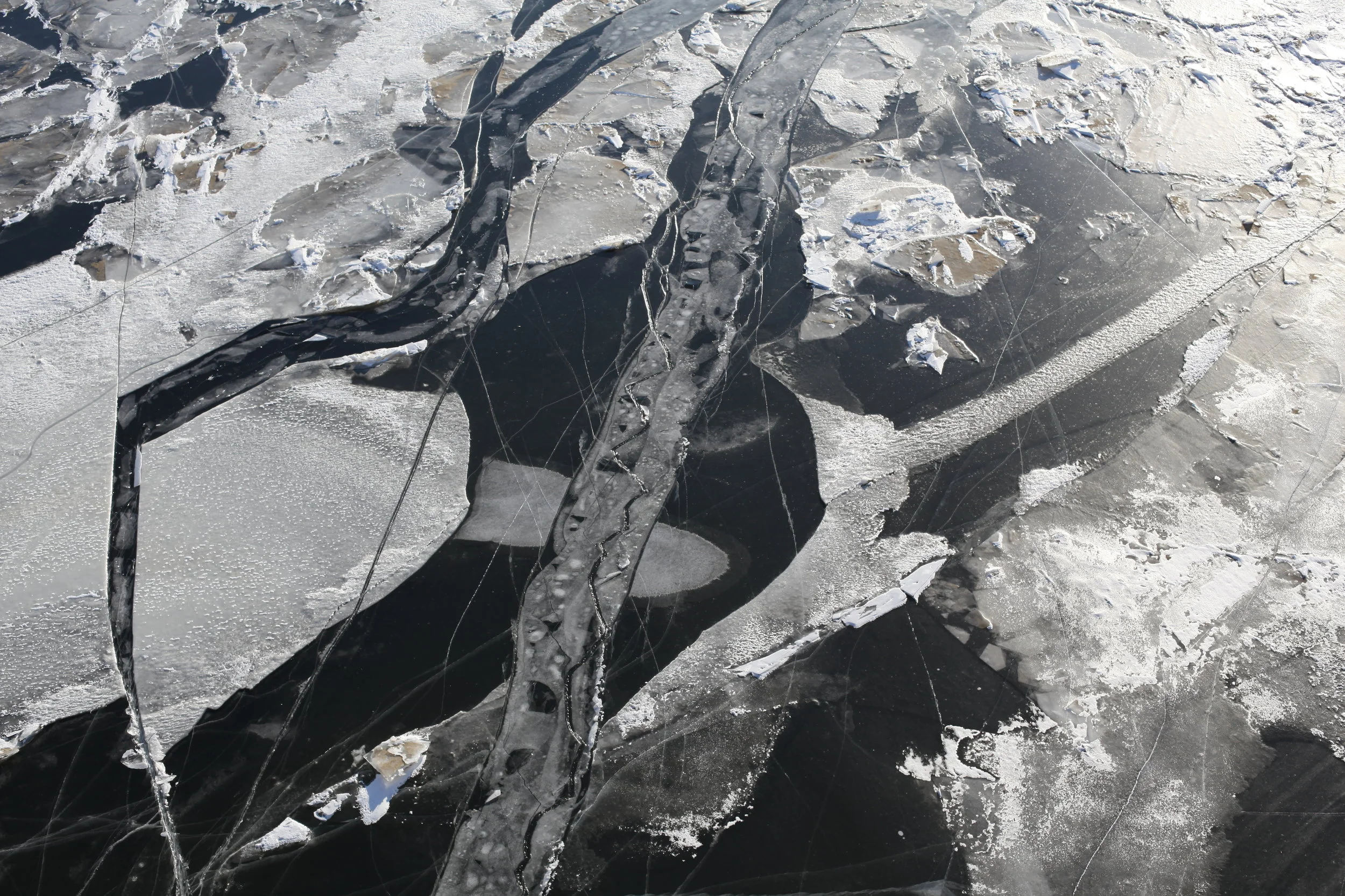 Moscow River ice, Russia