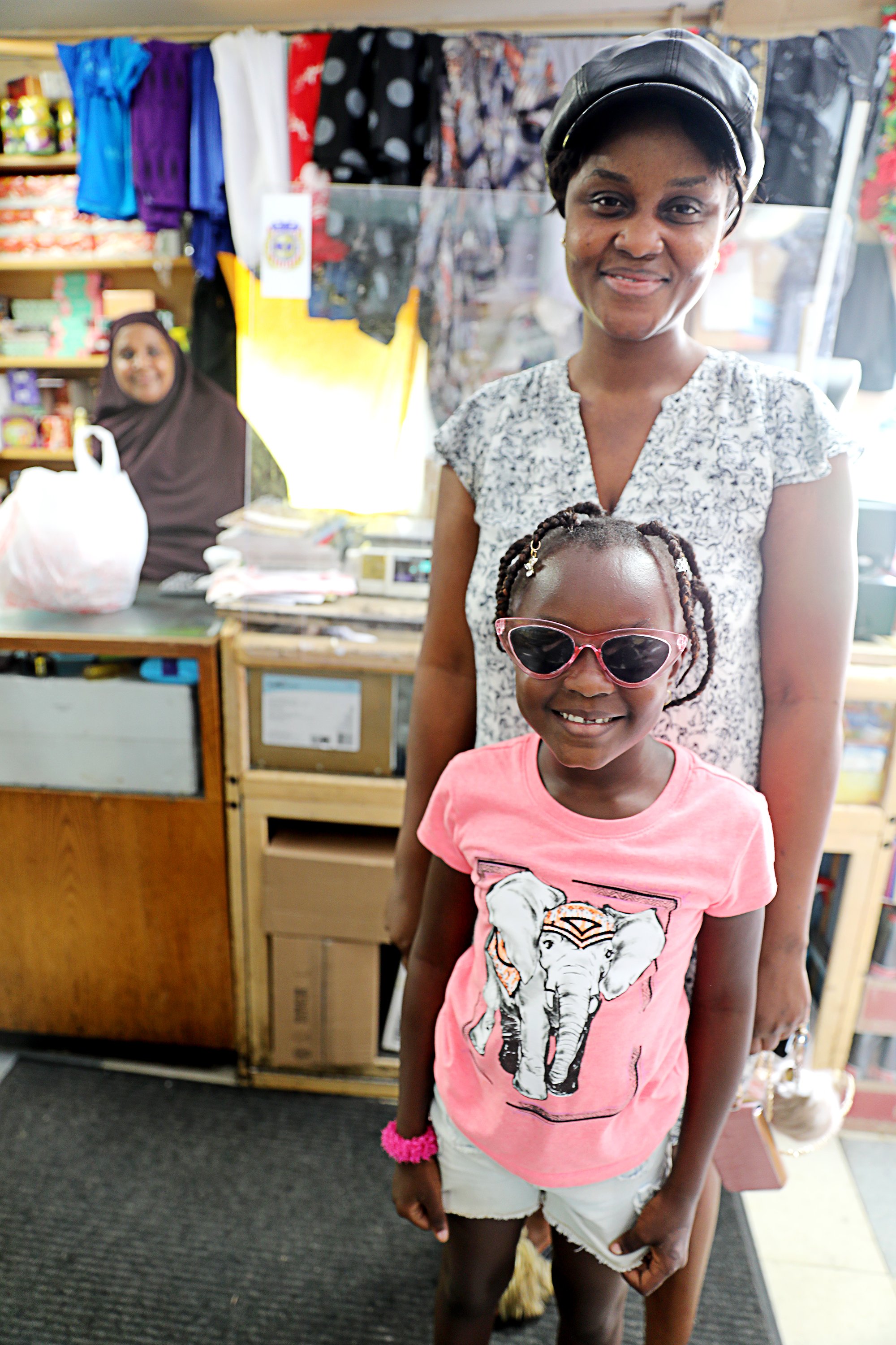 Zeynab and daughter, at Champlain Halal