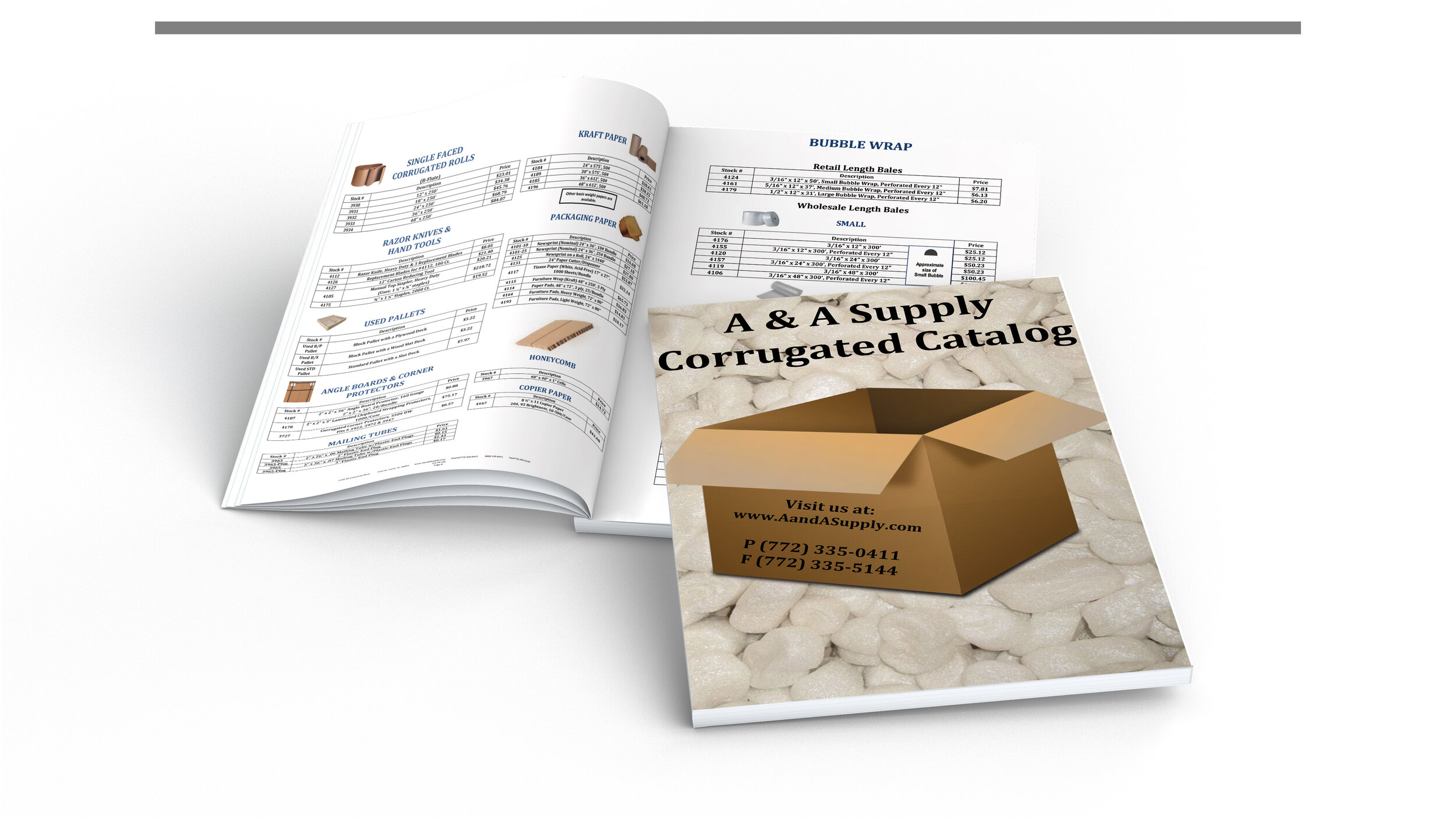 A & A Supply catalog (Before)