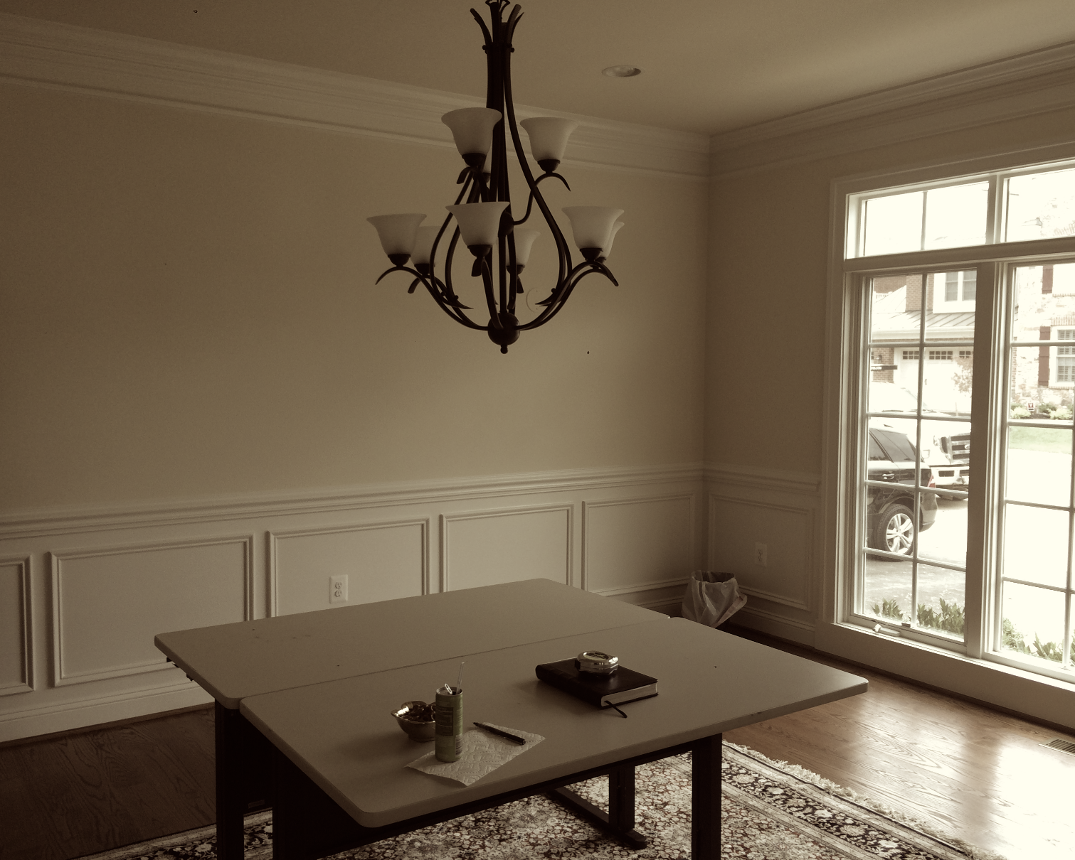 BEFORE PICTURE: Taken during our initial design meeting.