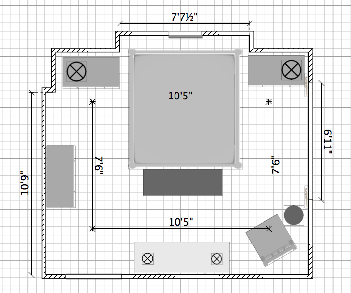 MASTER BEDROOM FLOOR PLAN
