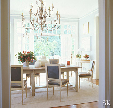 Above Dining Room designed by Suzanne Kasler