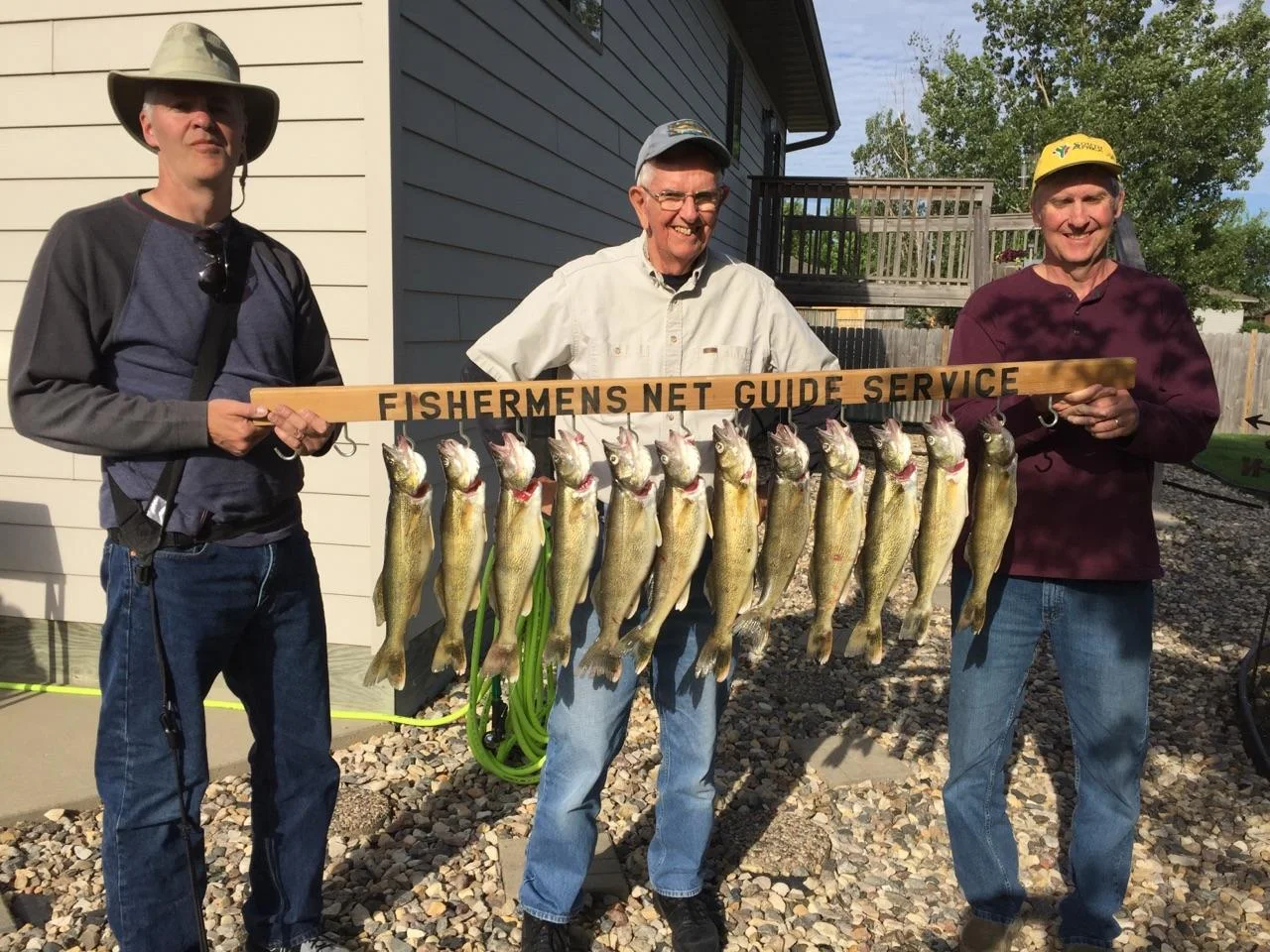 All fish caught in 5 to 6 feet of water.