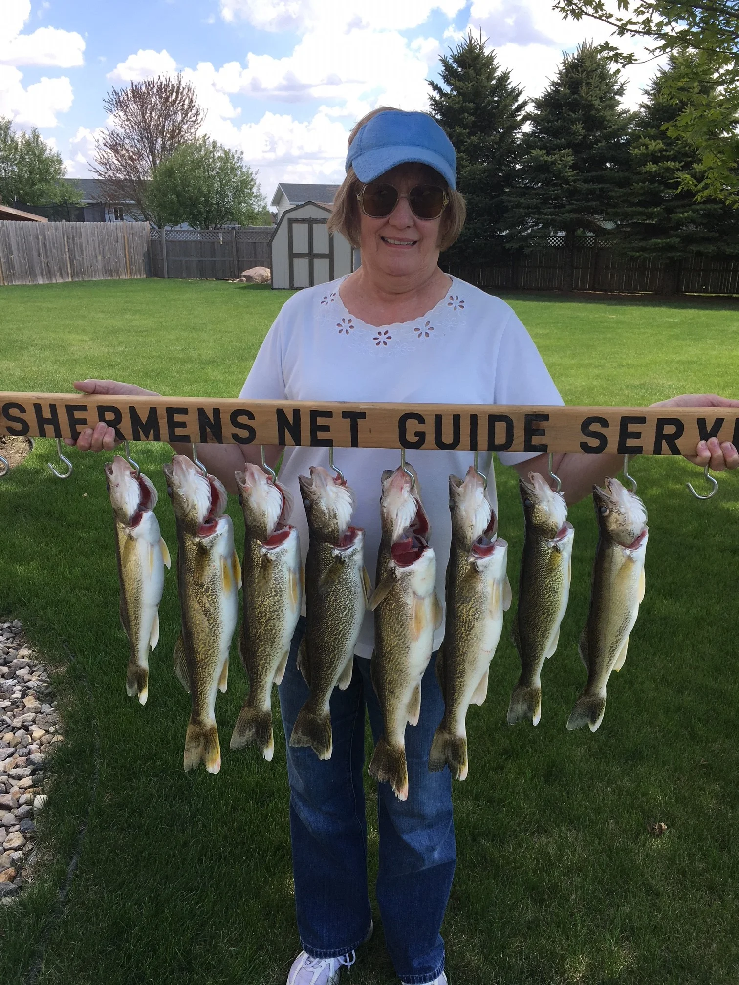 Took my wife out pre-fishing for some clients coming in> 