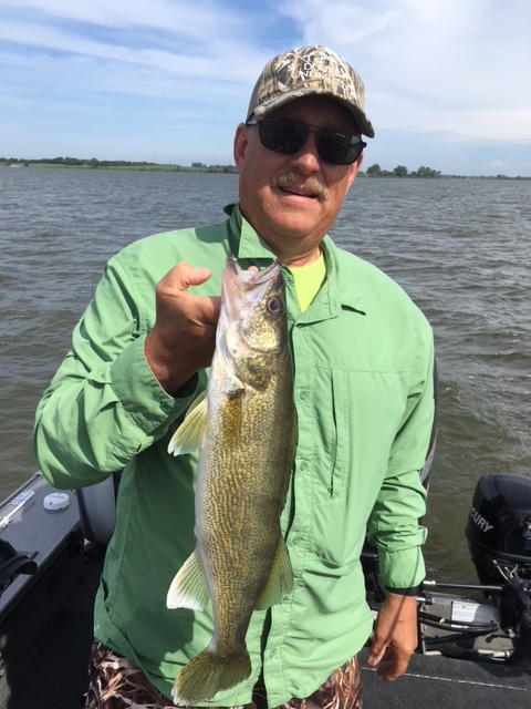 Dave with a 21 inch walleye.