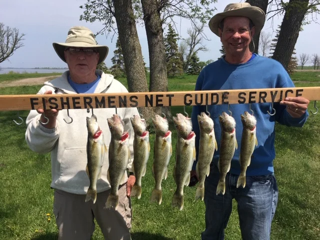 Ron and Dennis with their morning catch on day 2.