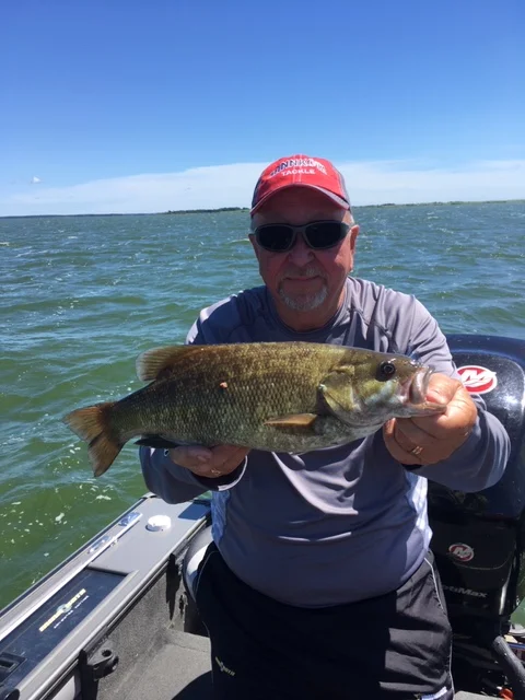 17 inch smallmouth and still swimming.