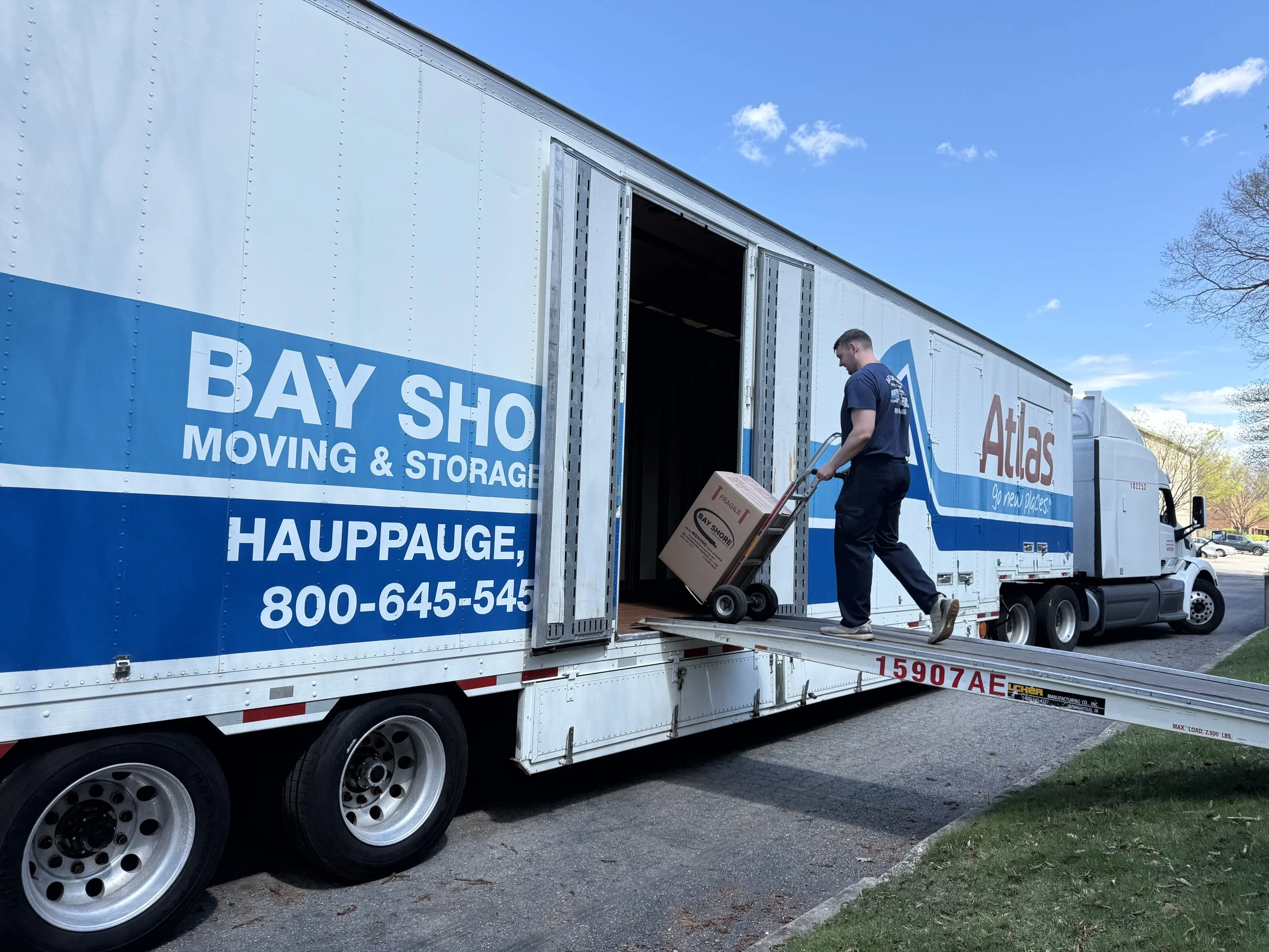 Mover Loading a Trailer
