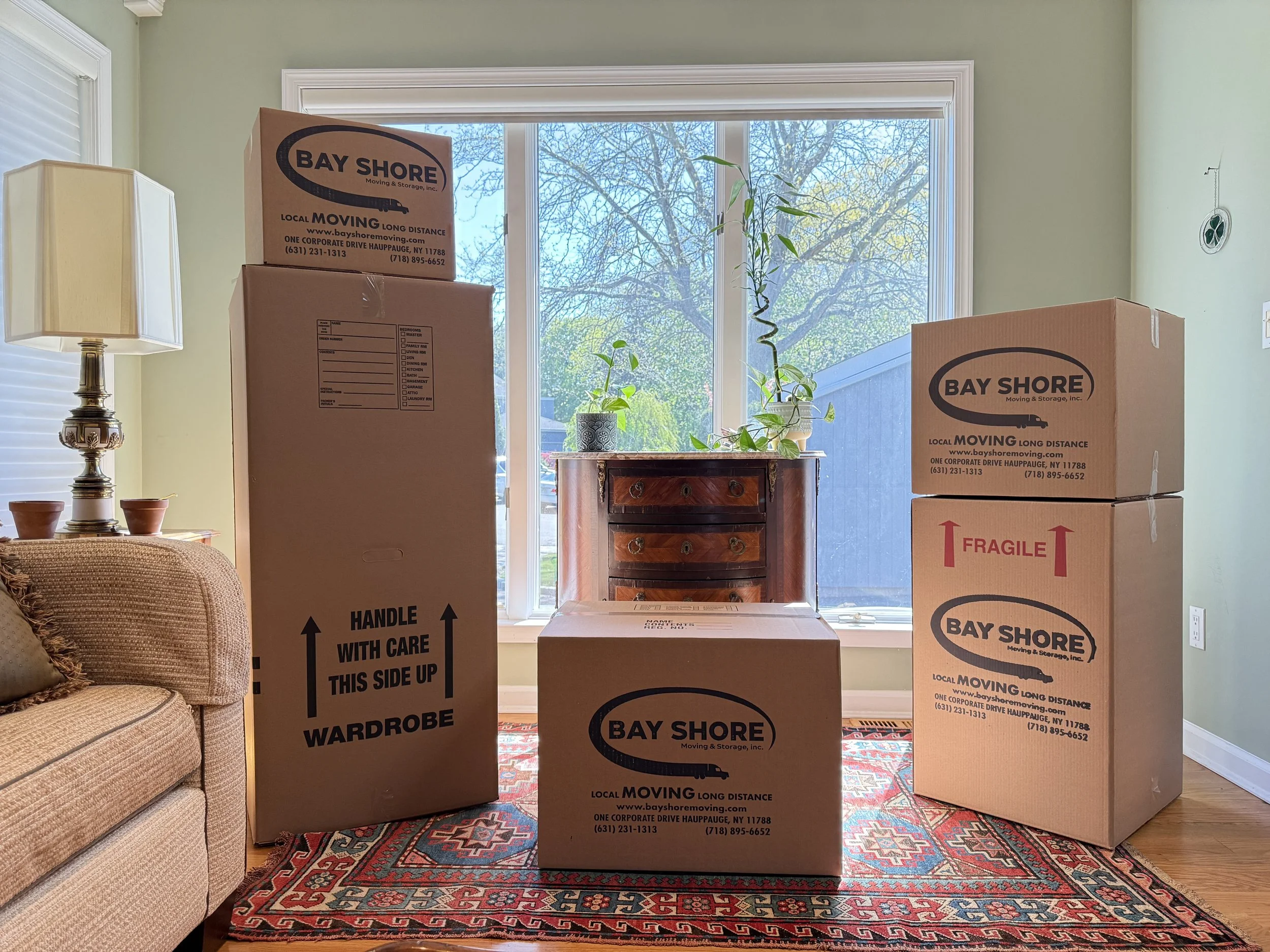 Packing Supples in a house