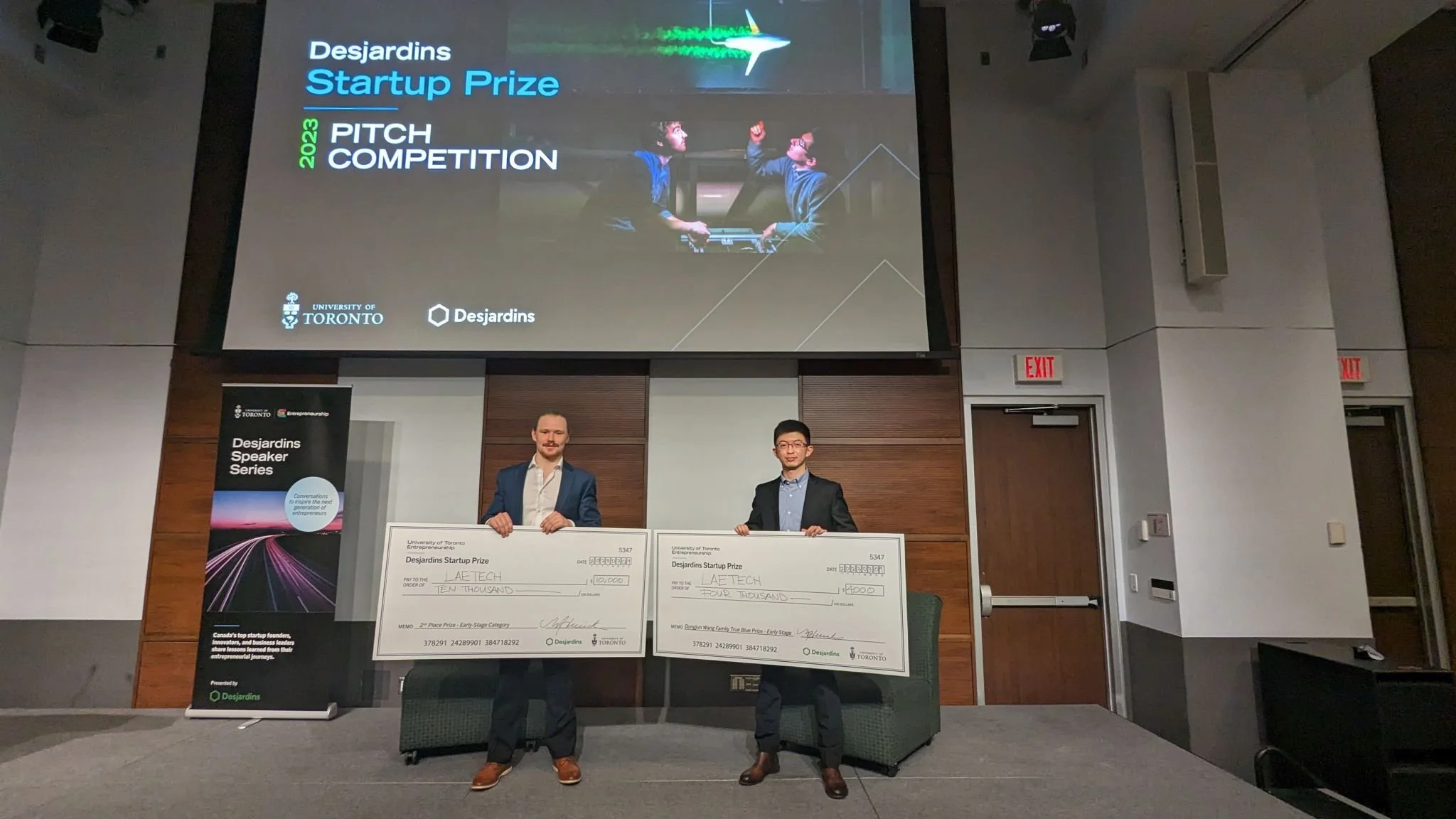 Laetech gains distinction at 2023 Desjardins Startup Prize Pitch Competition