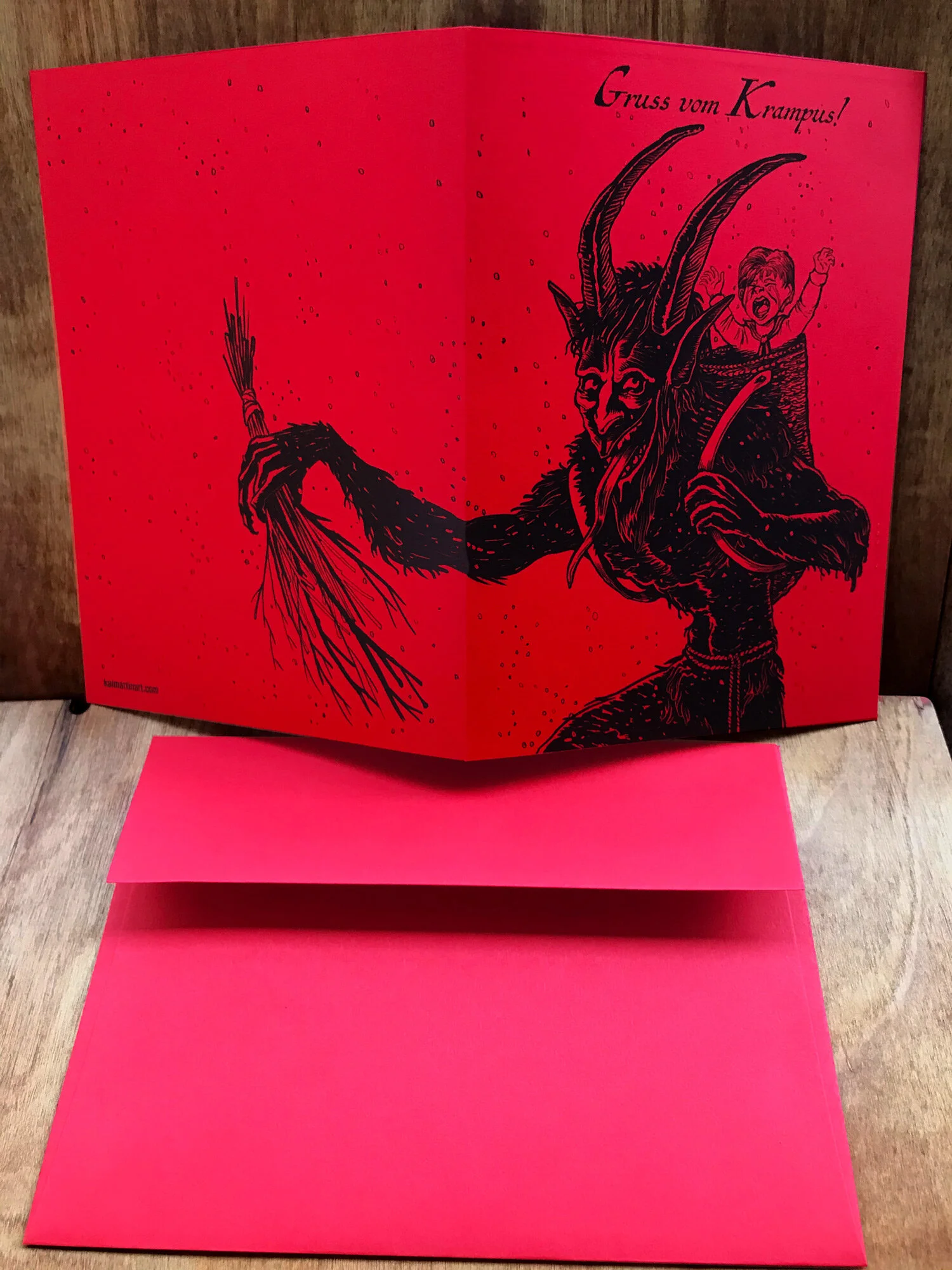 Krampus Christmas Card — Kai Martin Art