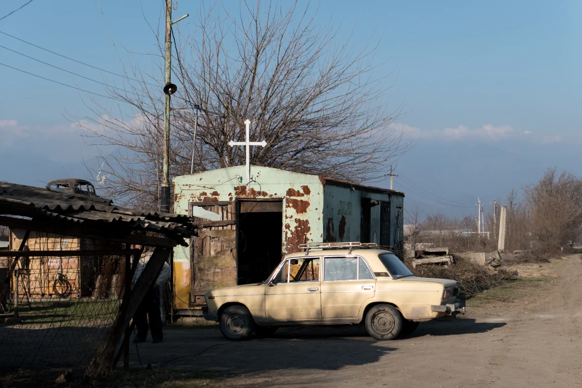 Churches and Ladas.
