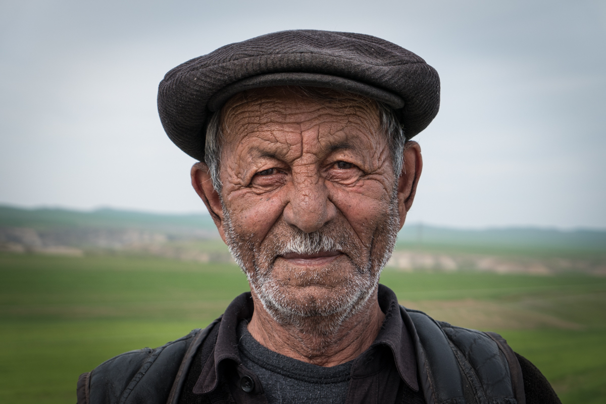 A local shepherd who stopped for a chat and offered us tea.