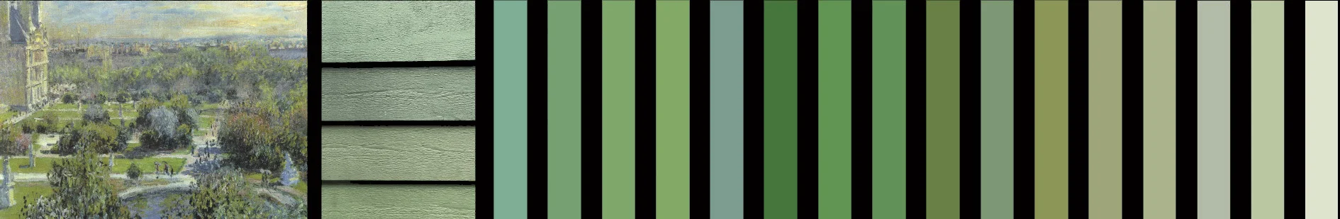 Farbcode  -  Color Code Monet - The Tuileries