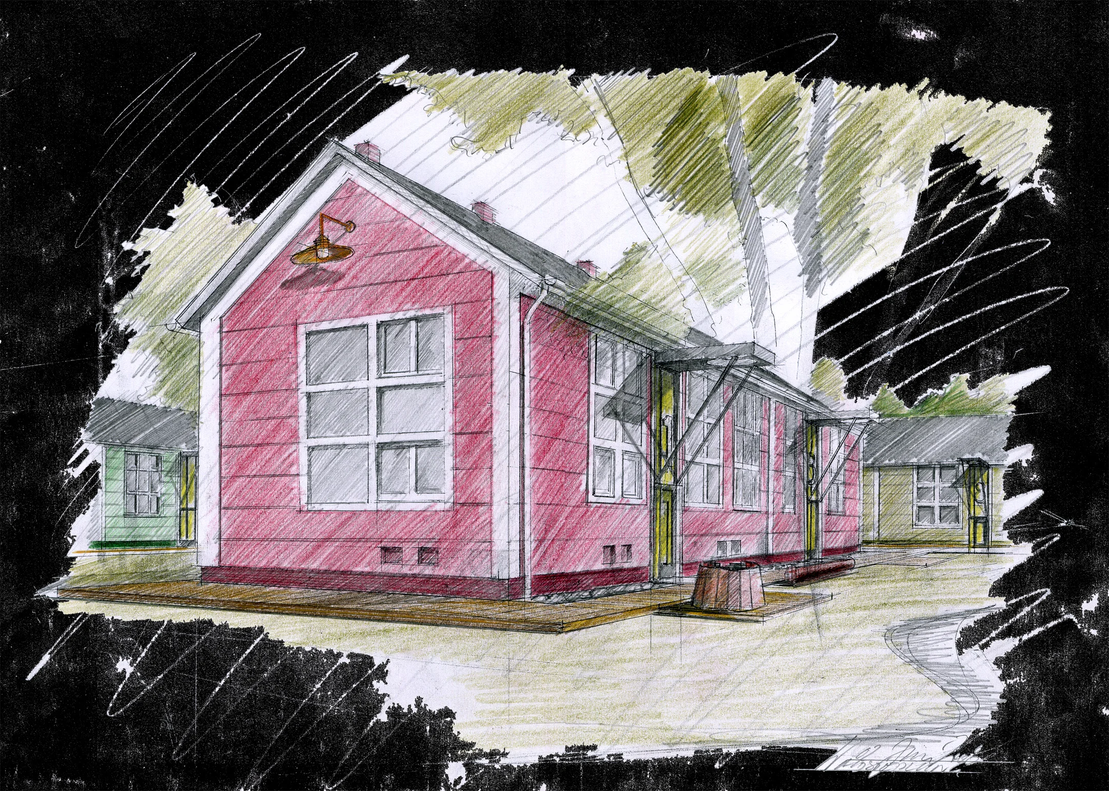 Skizze Atmosphäre Tag - Sketch day atmosphere