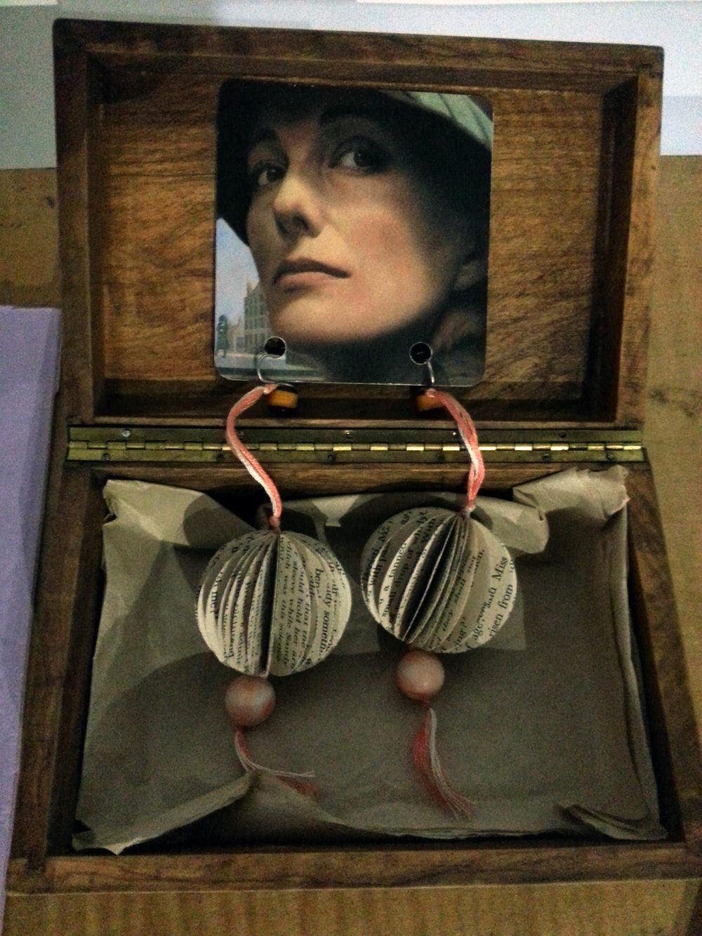 Muriel Spark_earings made from a book_Generator Projects_30.09.18.jpg