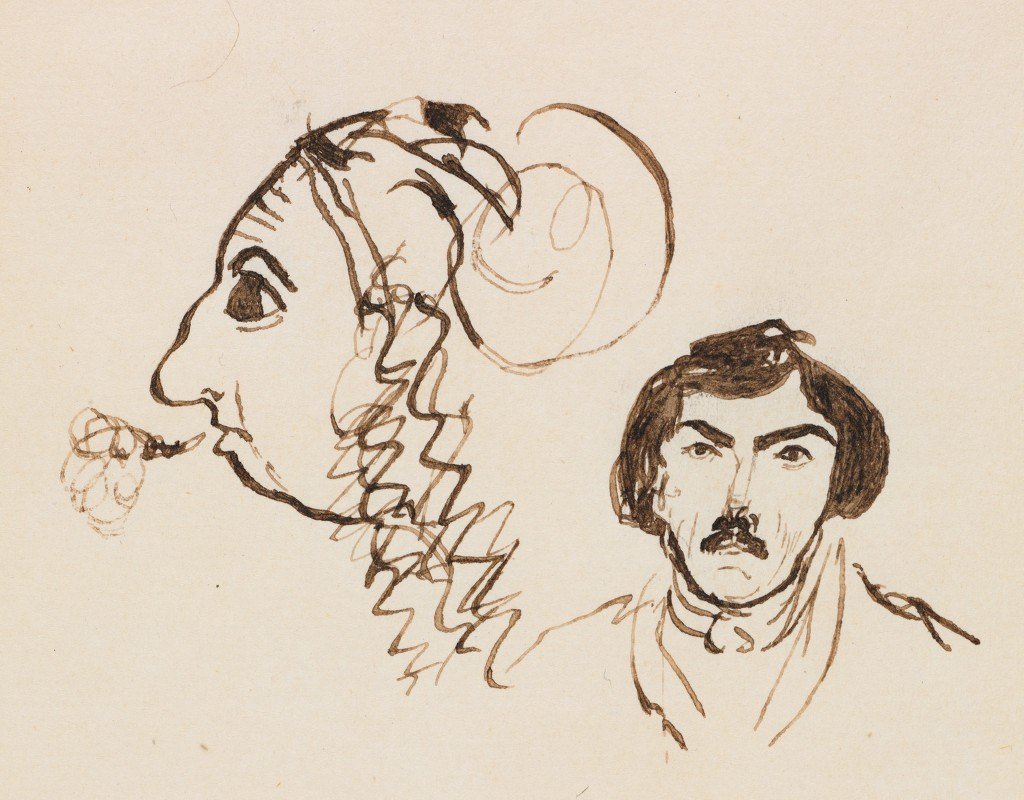 Self-portrait with portrait of Delacroix George Sand.jpg