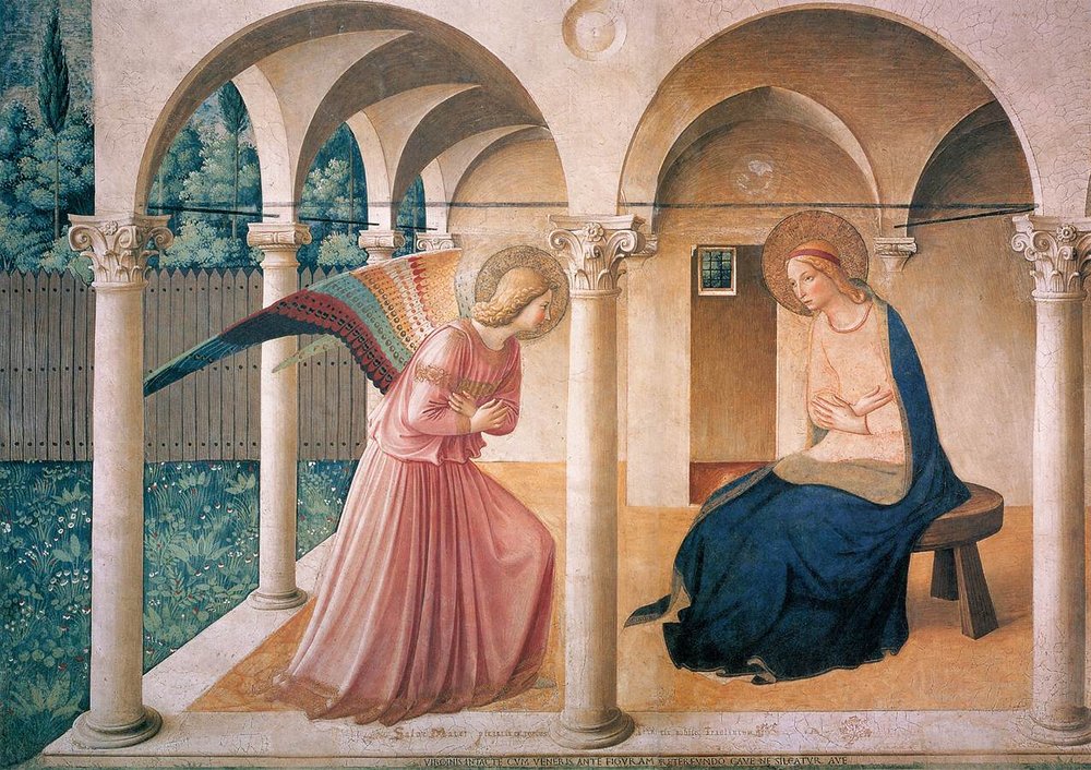 Fra Angelico 'The Annunciation' 1440 tempera on panel