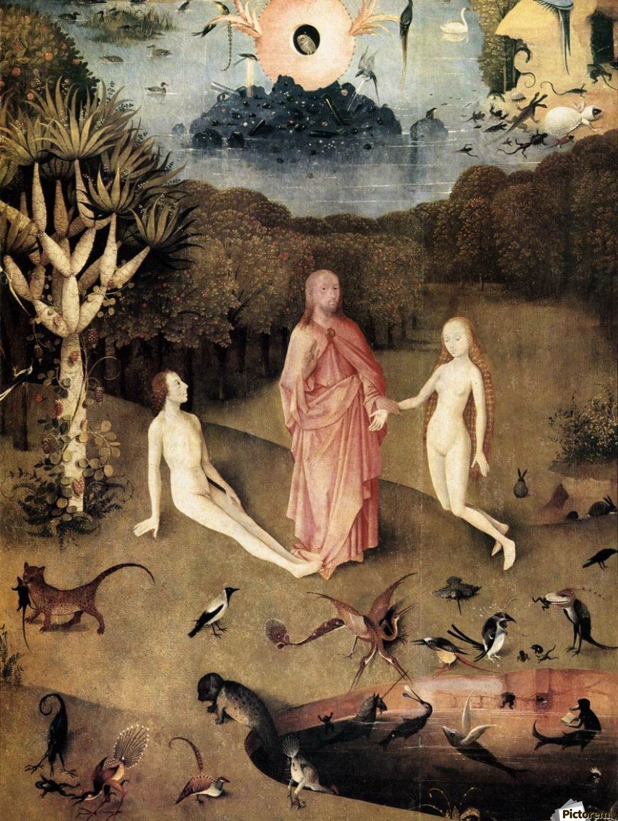 Hieronymus Bosch 'Garden of Earthly Delights' (detail) 1490, oil on oak panel