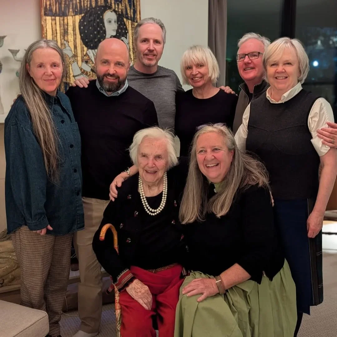 Mom and her seven children.