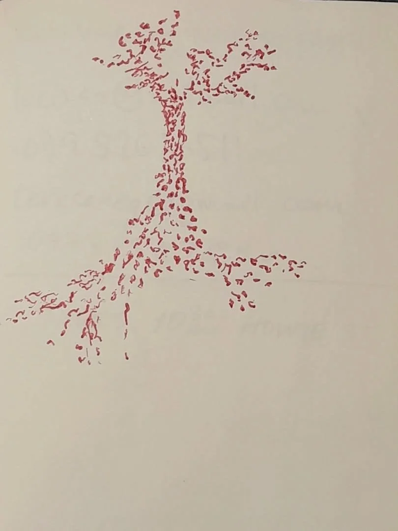 Daphne's Thanksgiving tree dreaming.

#marginalia #inkdrawings