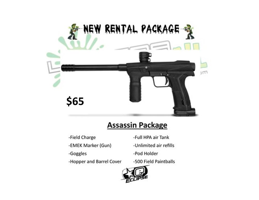 SNIPER Rental Package — Levena Paintball