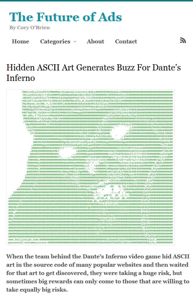ASCII Art Ads