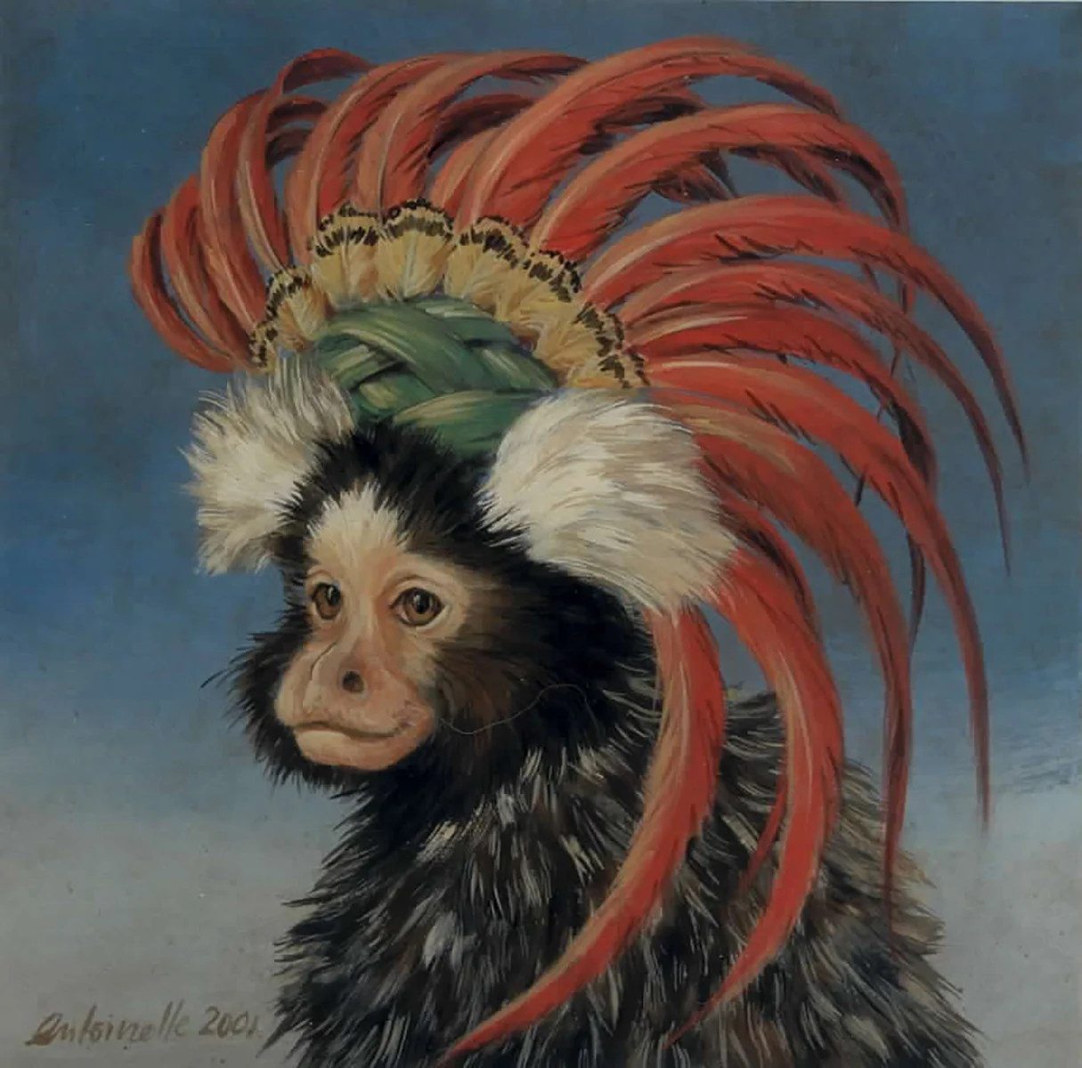 Monkeys with Headdresses