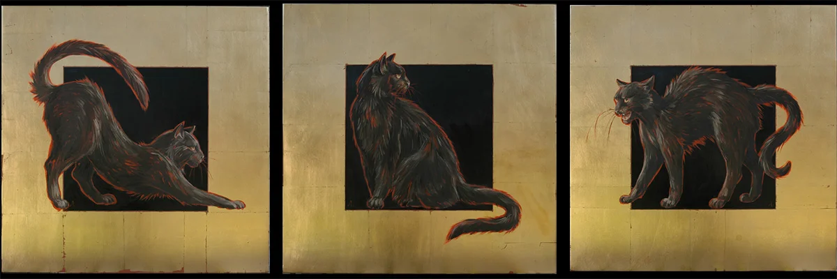 Three Black Cats