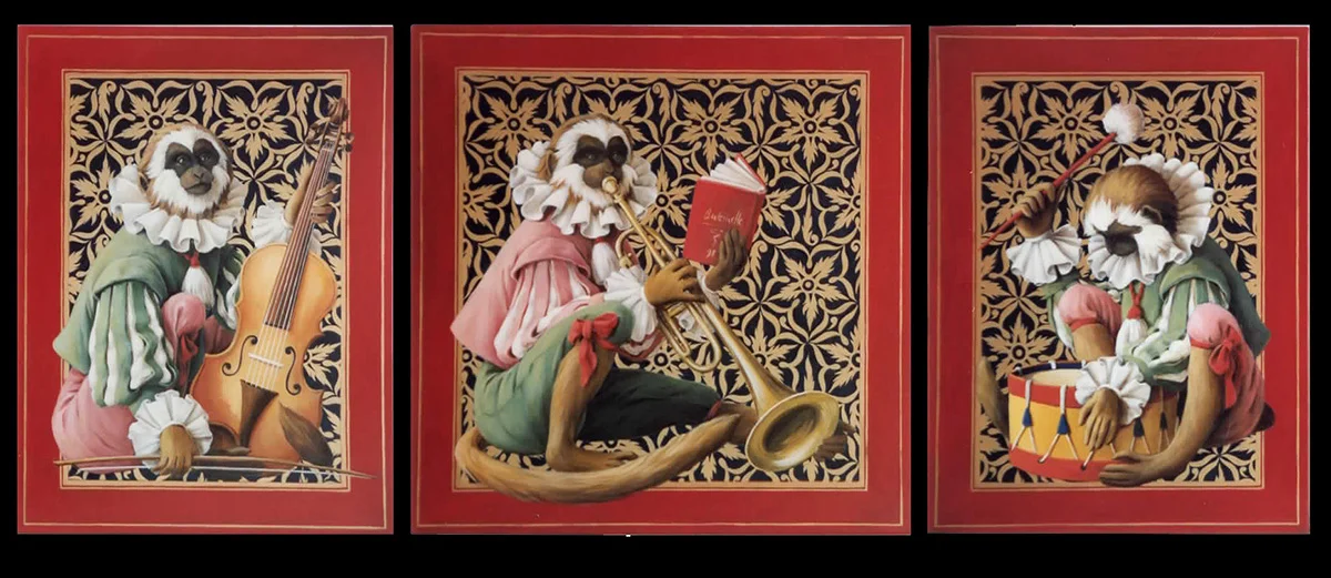 Three Monkey Musicians