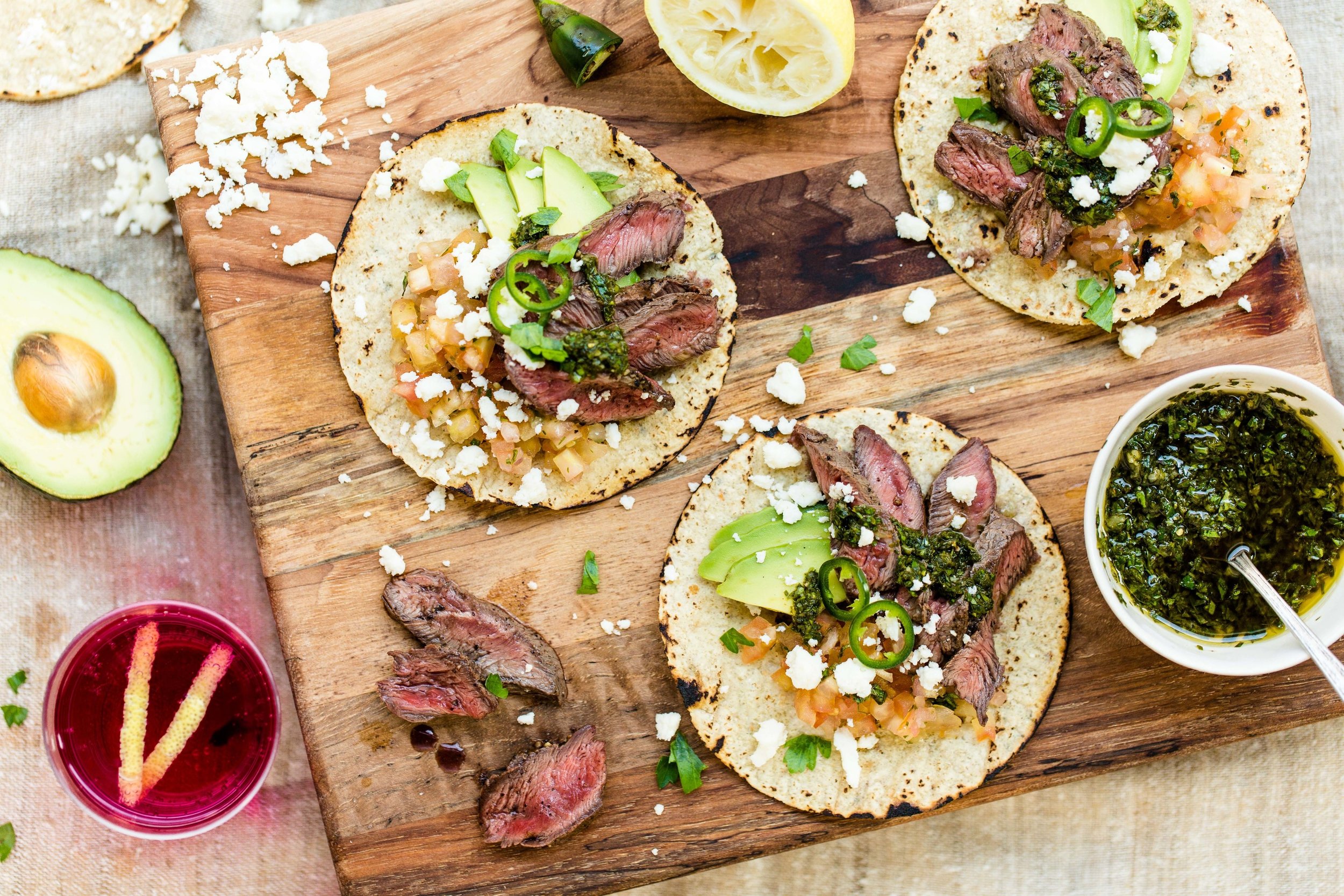 STEAK TACOS