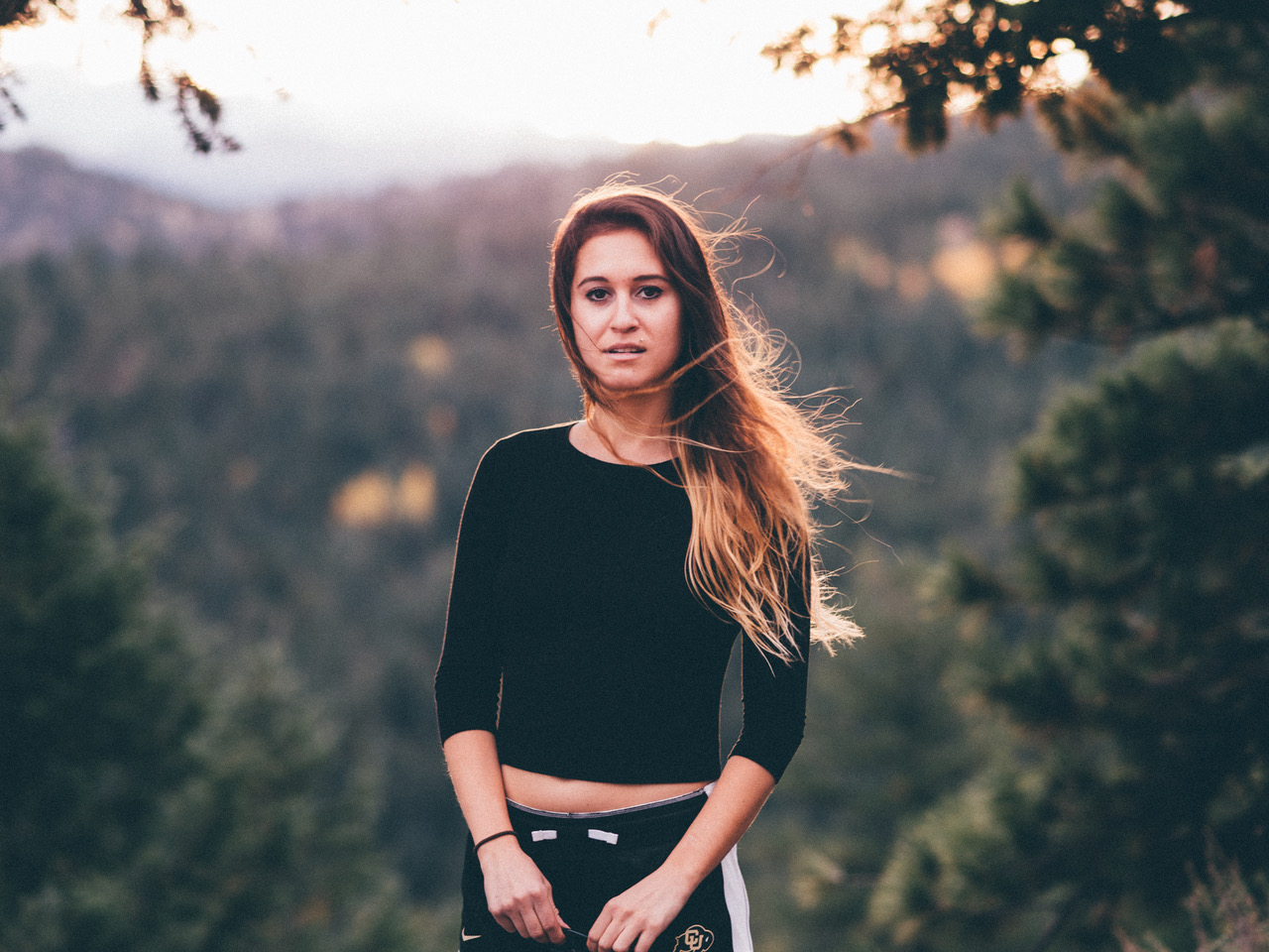 Danae Longboarding. Flagstaff Mountain. Boulder, Colorado. October 2015. © Anthony Reese Schneider 2015