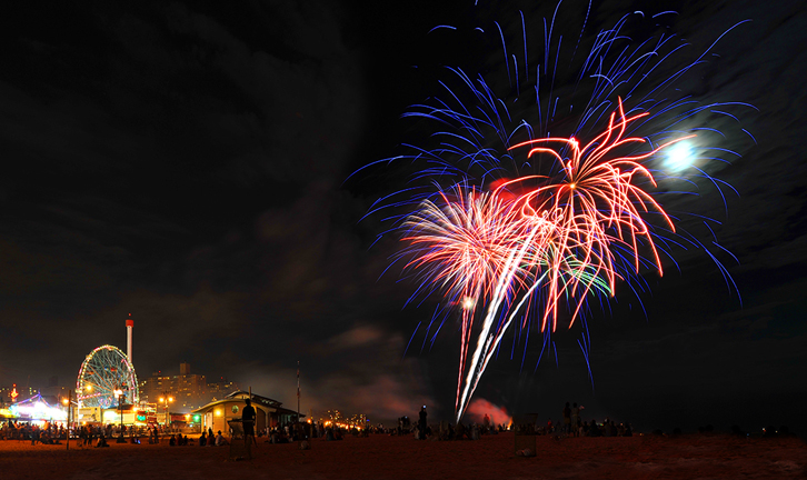 Firework in Coney Island, NY