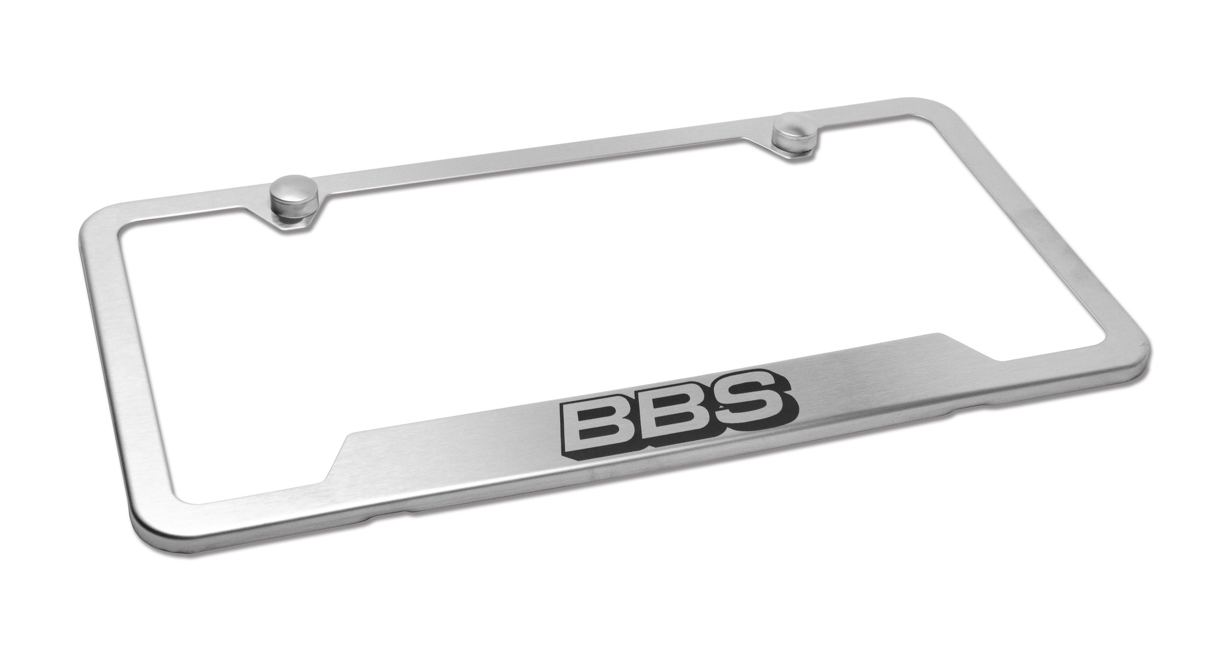 Custom Brushed BBS License Plate Frame