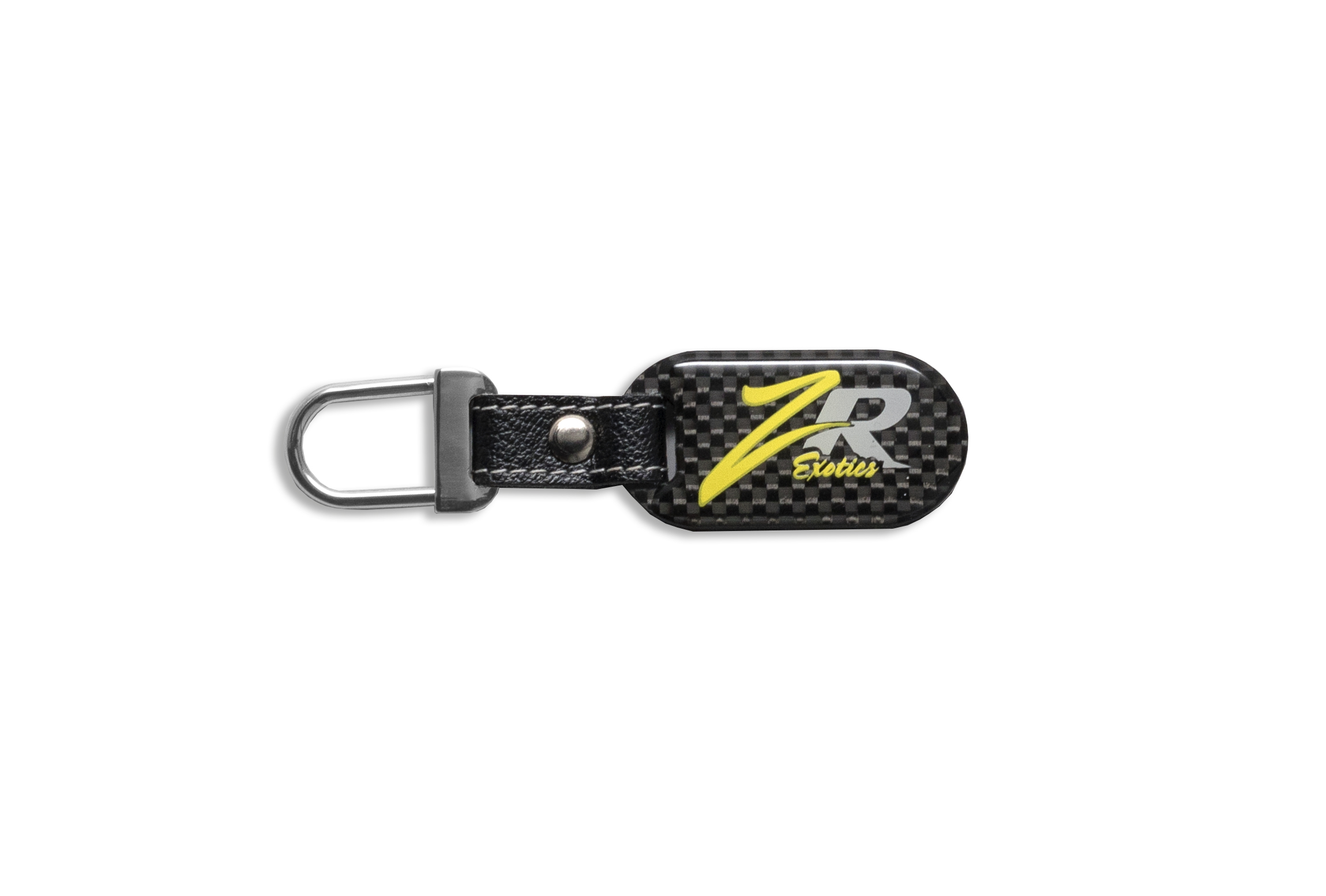 Custom Carbon Fiber ZR Exotics Keychain 