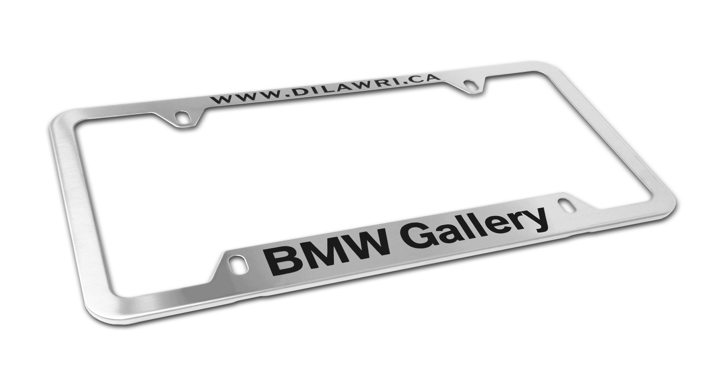 Custom Polished BMW Gallery License Plate Frame