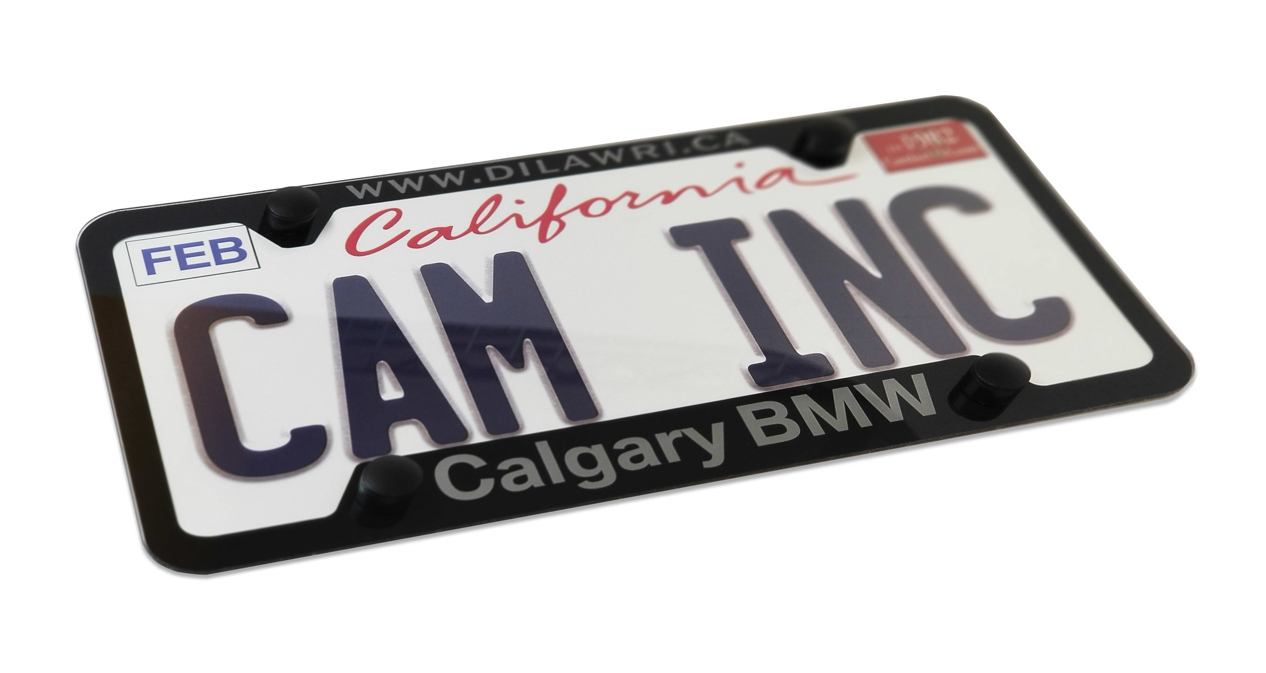Custom Clear Calgary BMW Lexan Plate 