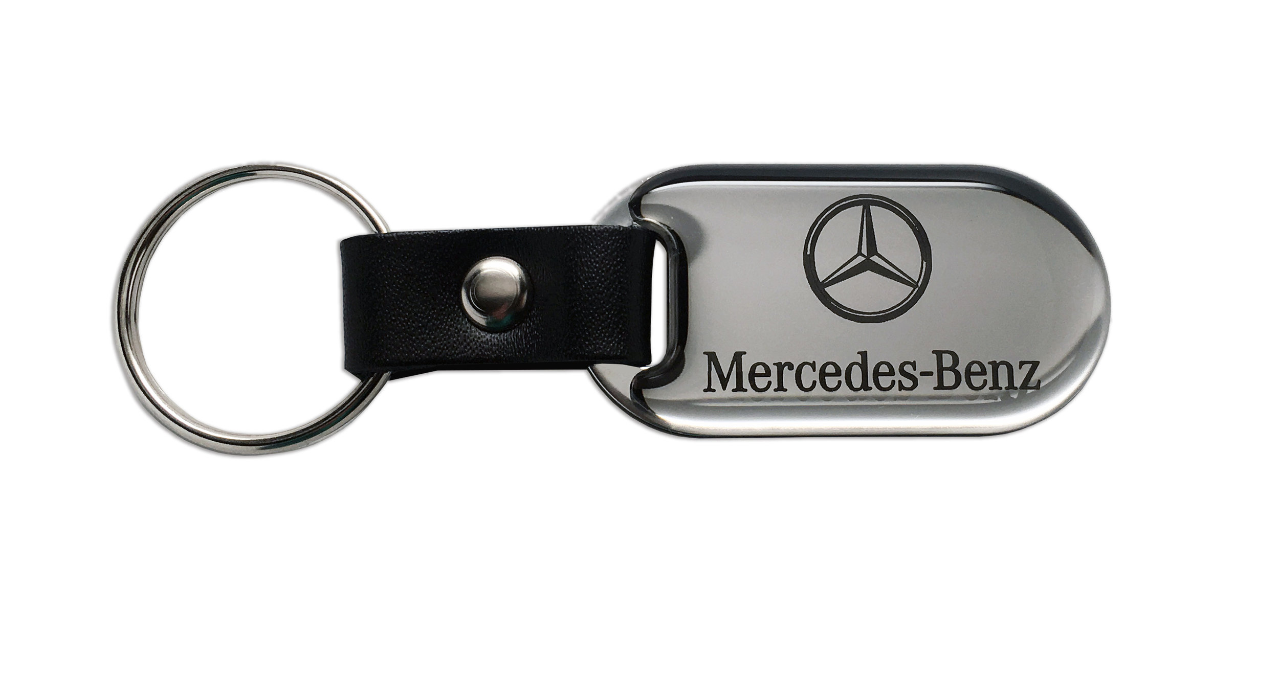 Mercedes-Benz Polished Keychain