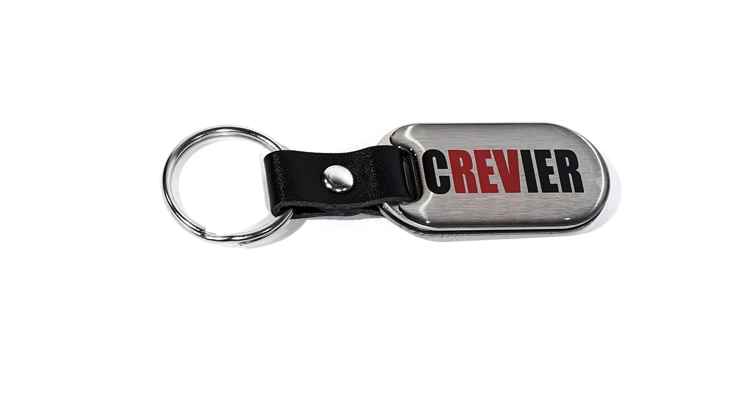 Custom Brushed Crevier Keychain