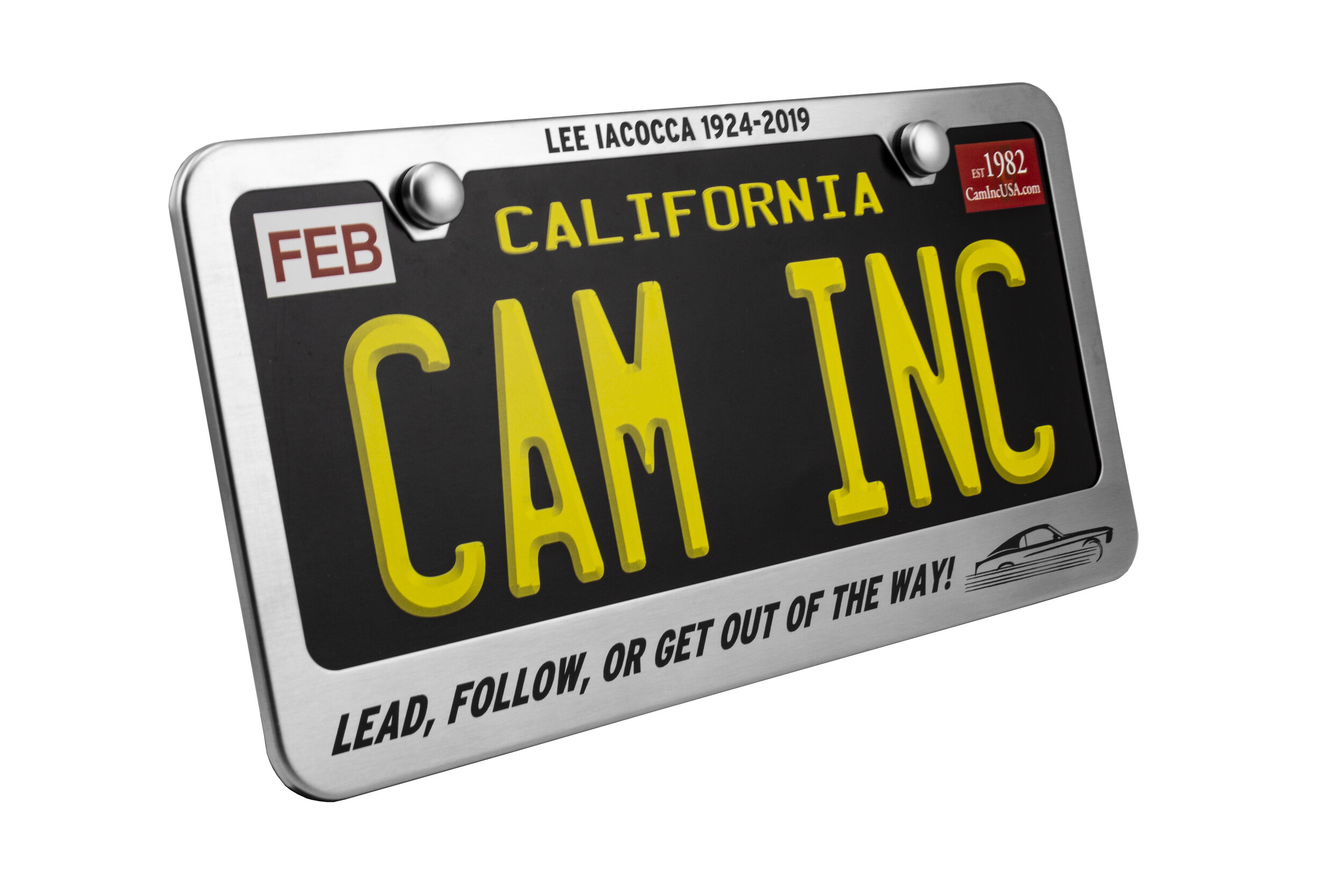 Camisasca Lee Iacocca Stainless Steel License Plate Frame (Copy)