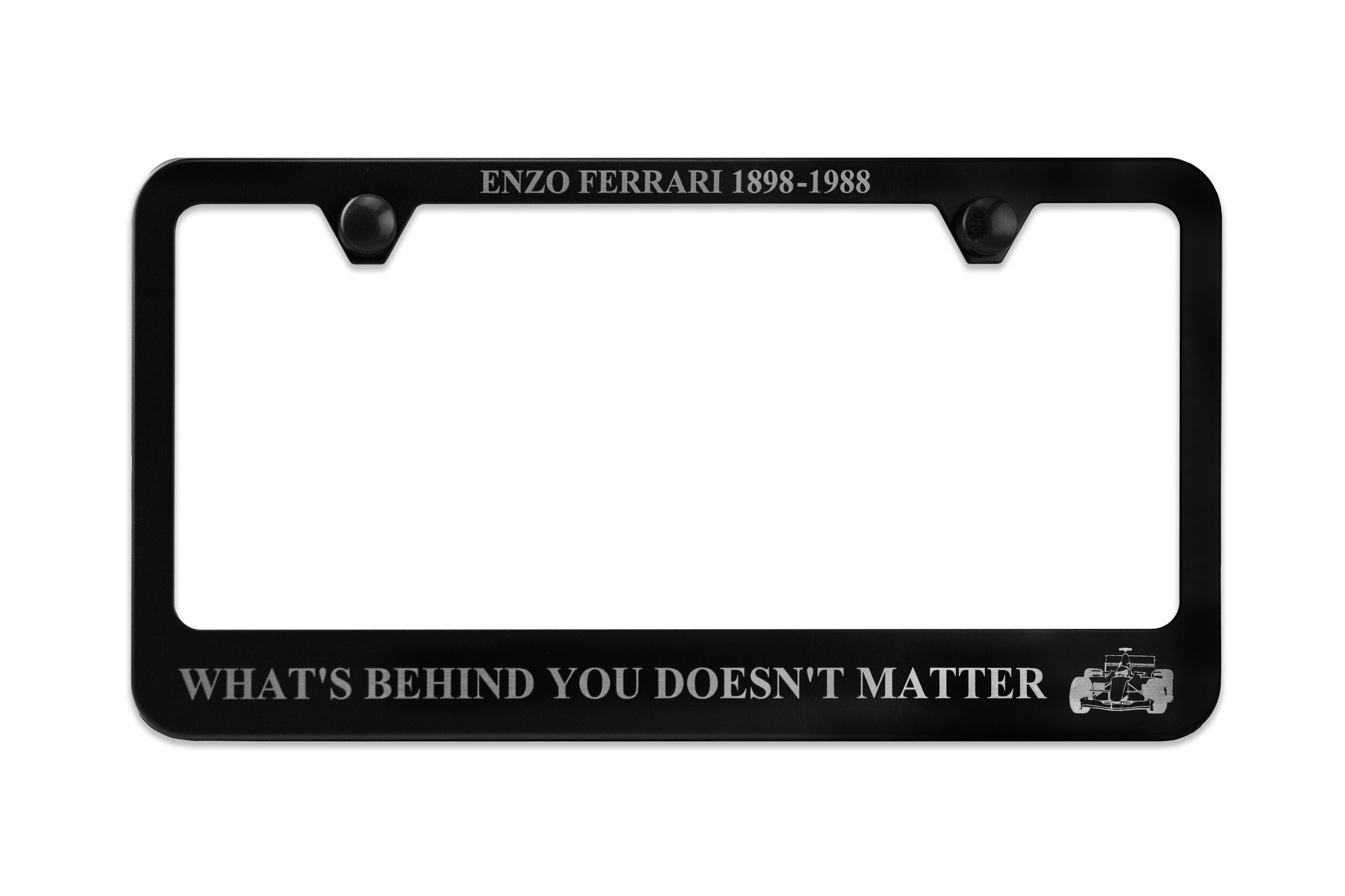 Camisasca Enzo Ferrari Stainless Steel Black License Plate Frame (Copy)