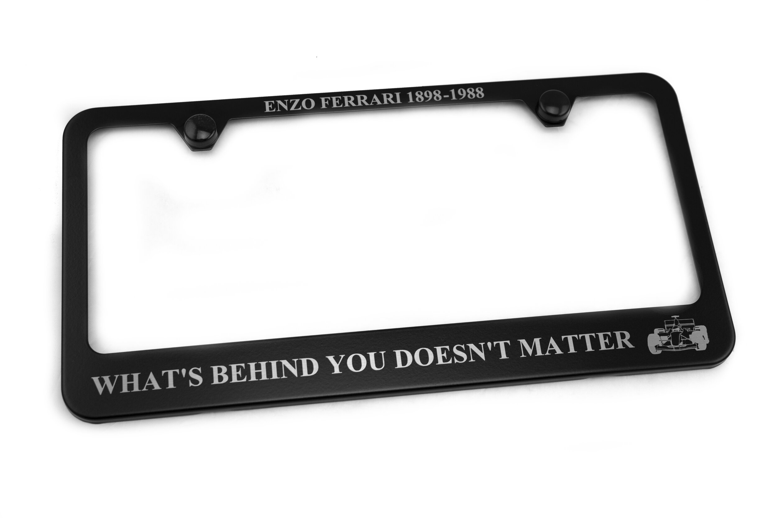 Camisasca Enzo Ferrari Stainless Steel Black License Plate Frame (Copy)