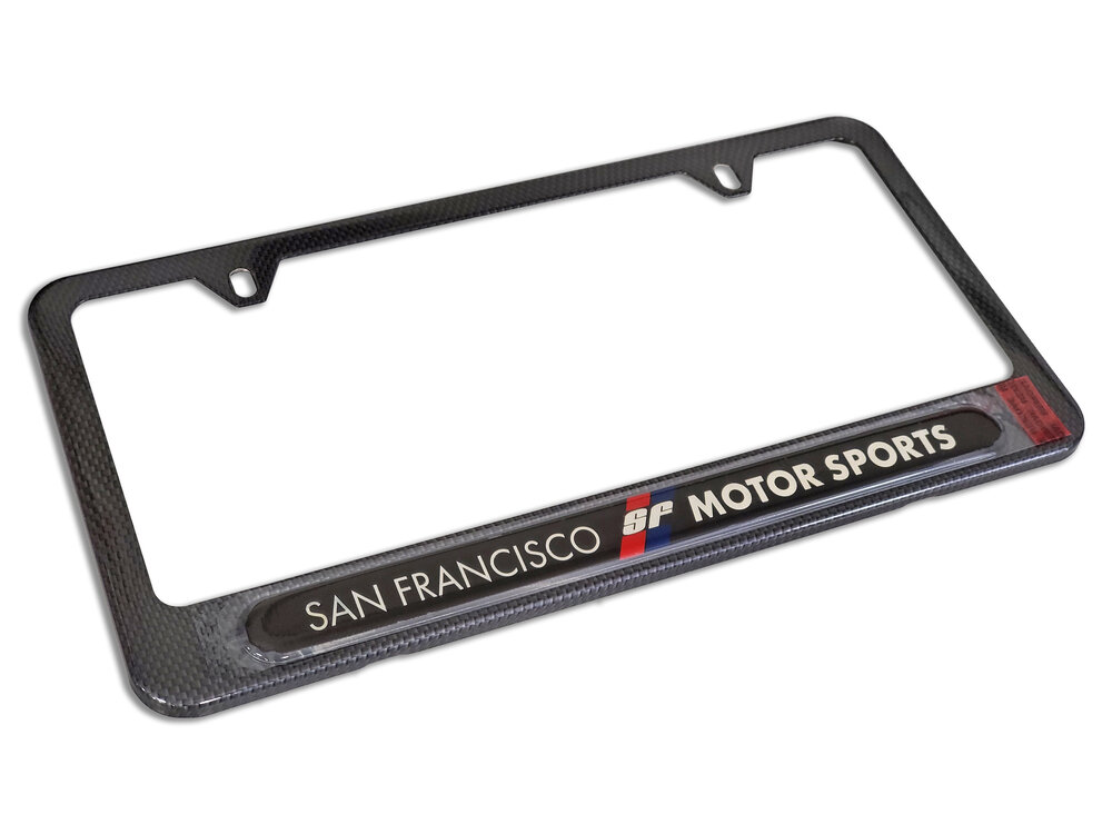 Camisasca San Francisco Motorsports Carbon Fiber Faux License Plate Frame