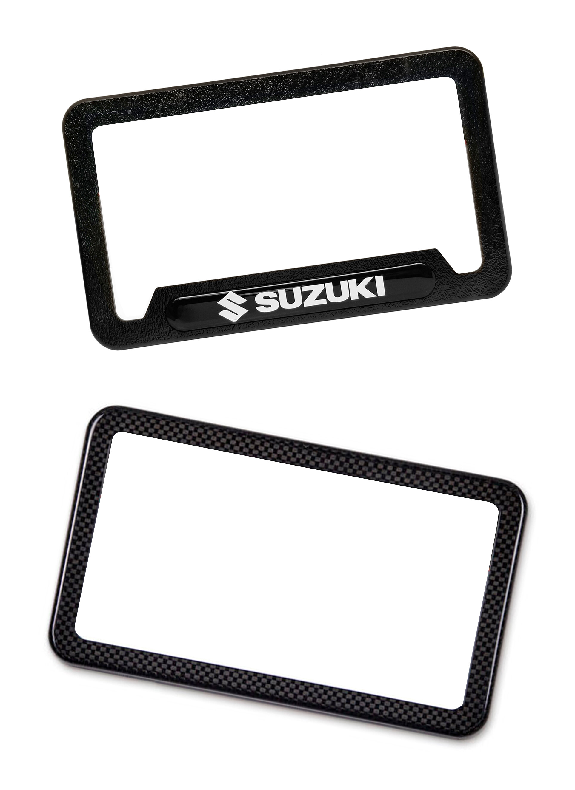 Carbon Fiber License Plate Cover Holder Compatible with All Vehicle Front & Rear Mount Hardware Kit 2 Pcs License Plate Frames Compatible with Audi 