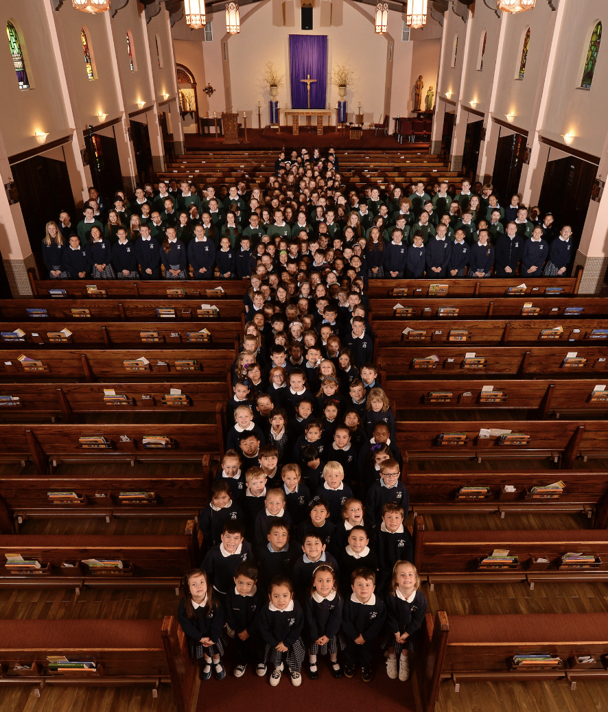 As   THOUGHTFUL CATHOLIC LEADERS  , St. Mary students: demonstrate knowledge of the teaching of the Catholic Church; model the christian values of compassion, justice and respect for life; make choices based on Catholic faith and; participate in lit