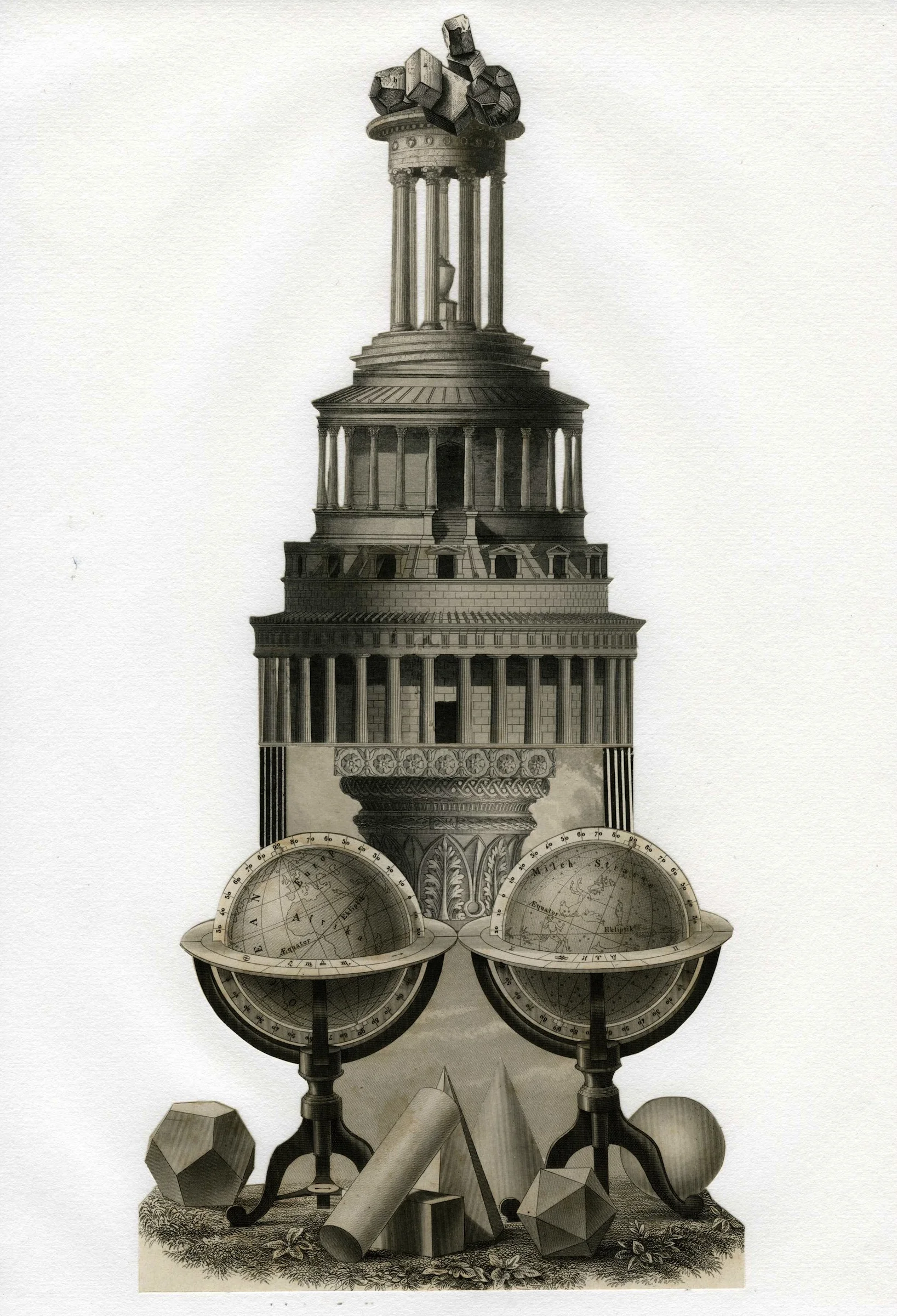 untitled (globe tower) 2013 8¾ x 12"